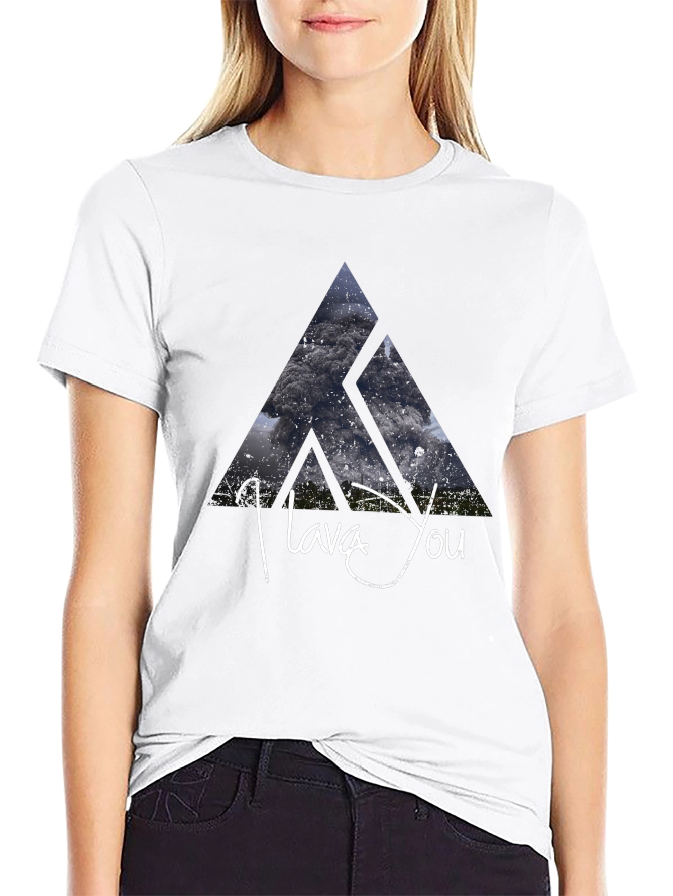 Black I Lava You Graphic Tee - Black view 9