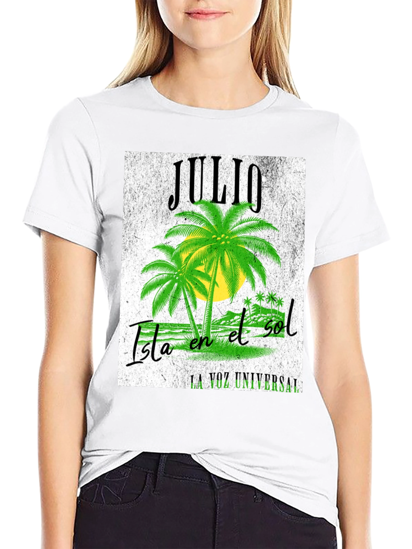 Black Julio Isla en el Sol T-Shirt - Black Cotton Tee view 9