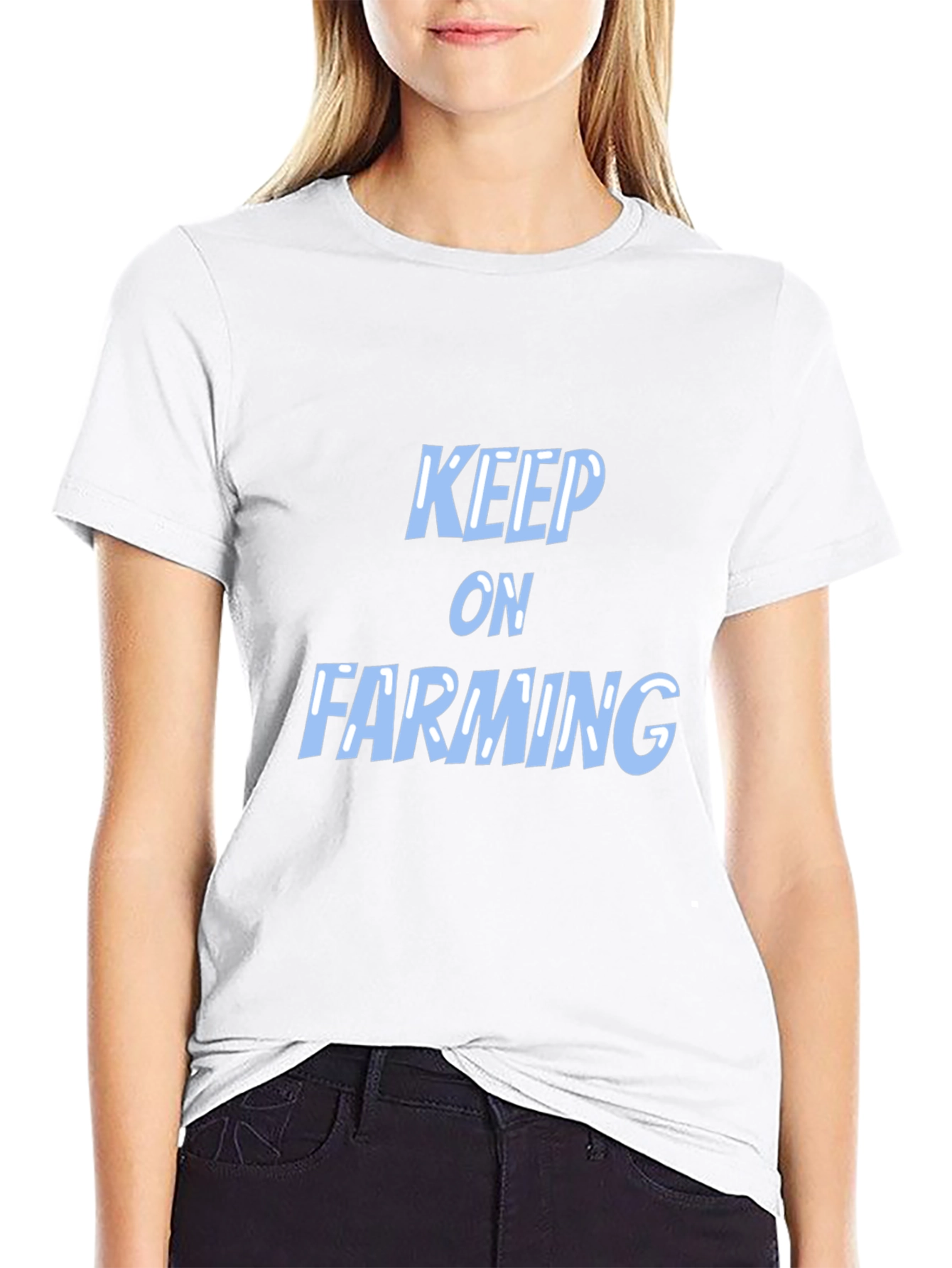 Black Keep on Farming Black T-Shirt view 9