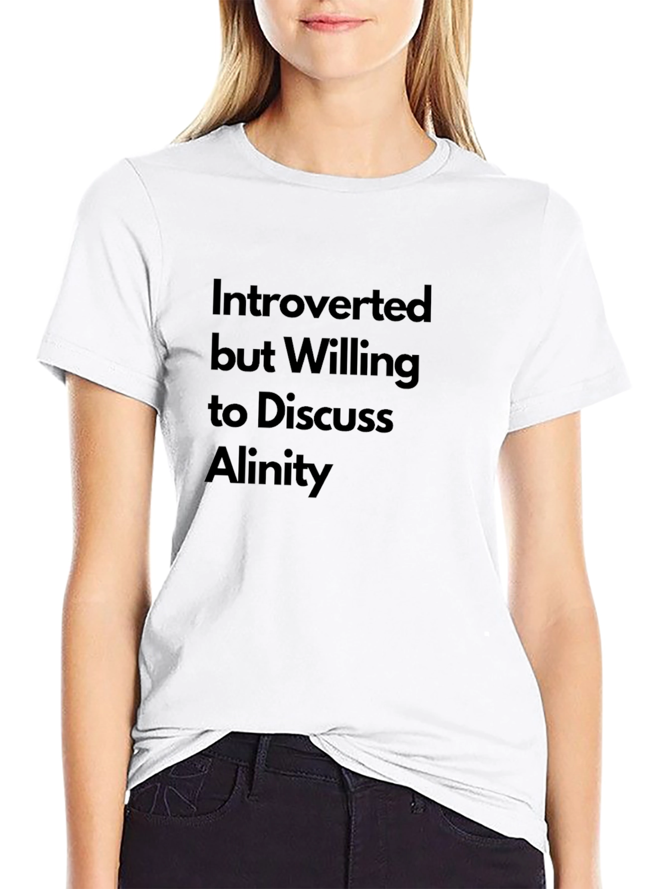 Black Introverted Alinity Discussion T-Shirt view 9