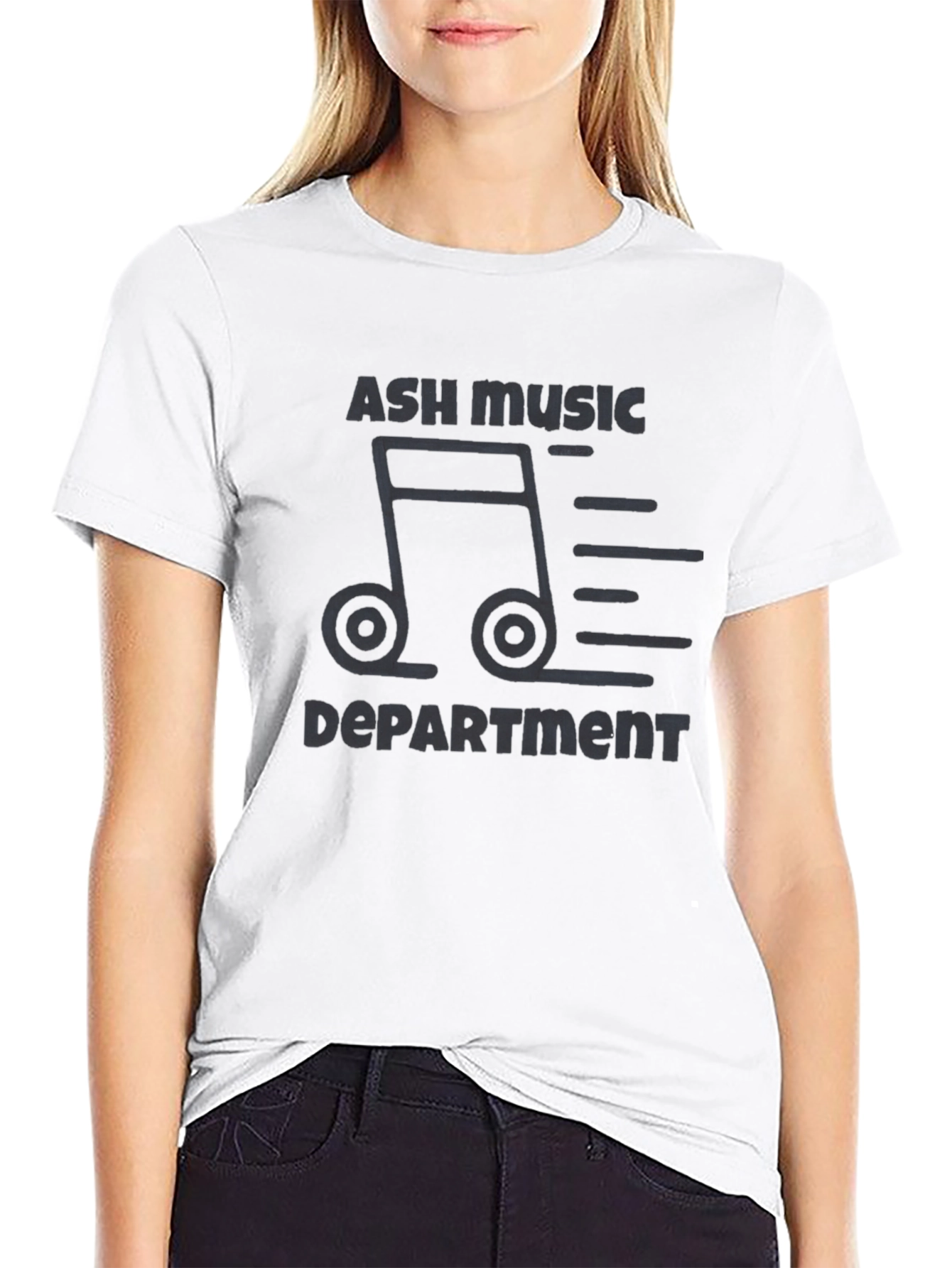 Black Ash Music Department Black T-Shirt view 9
