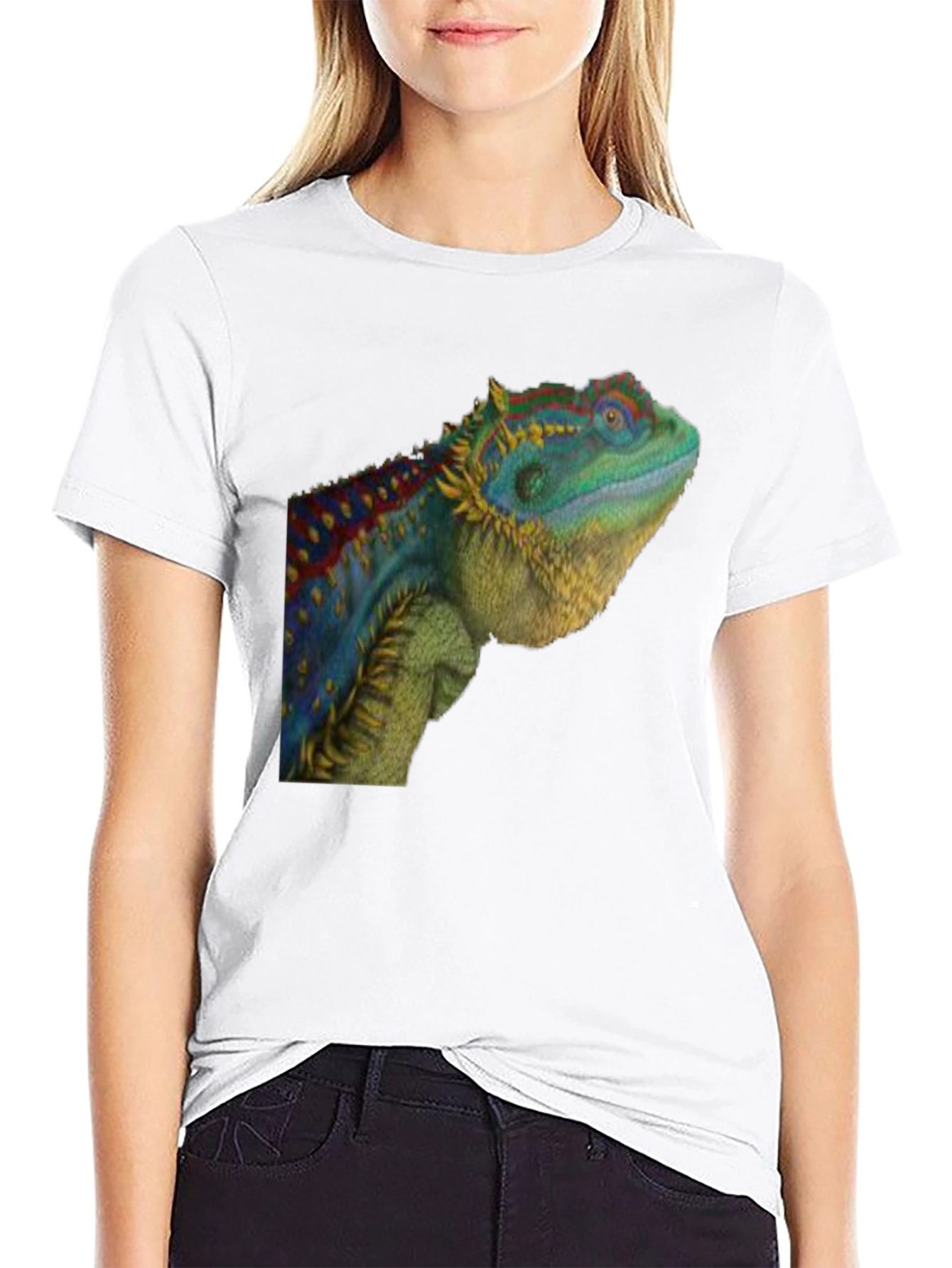 Black Lizard Graphic T-Shirt - Cool Reptile Tee view 9
