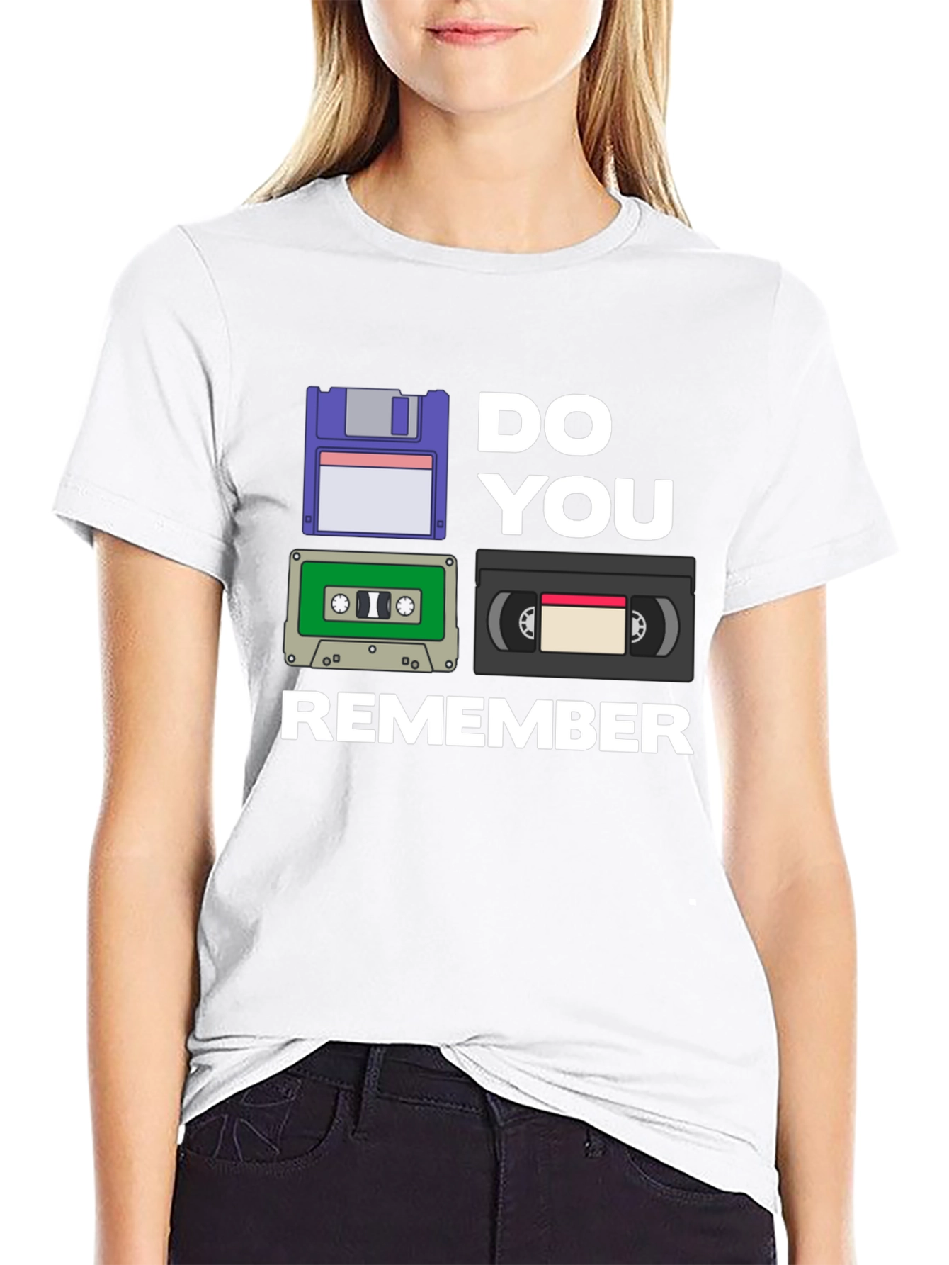 Black Retro Media T-Shirt - Do You Remember? view 9