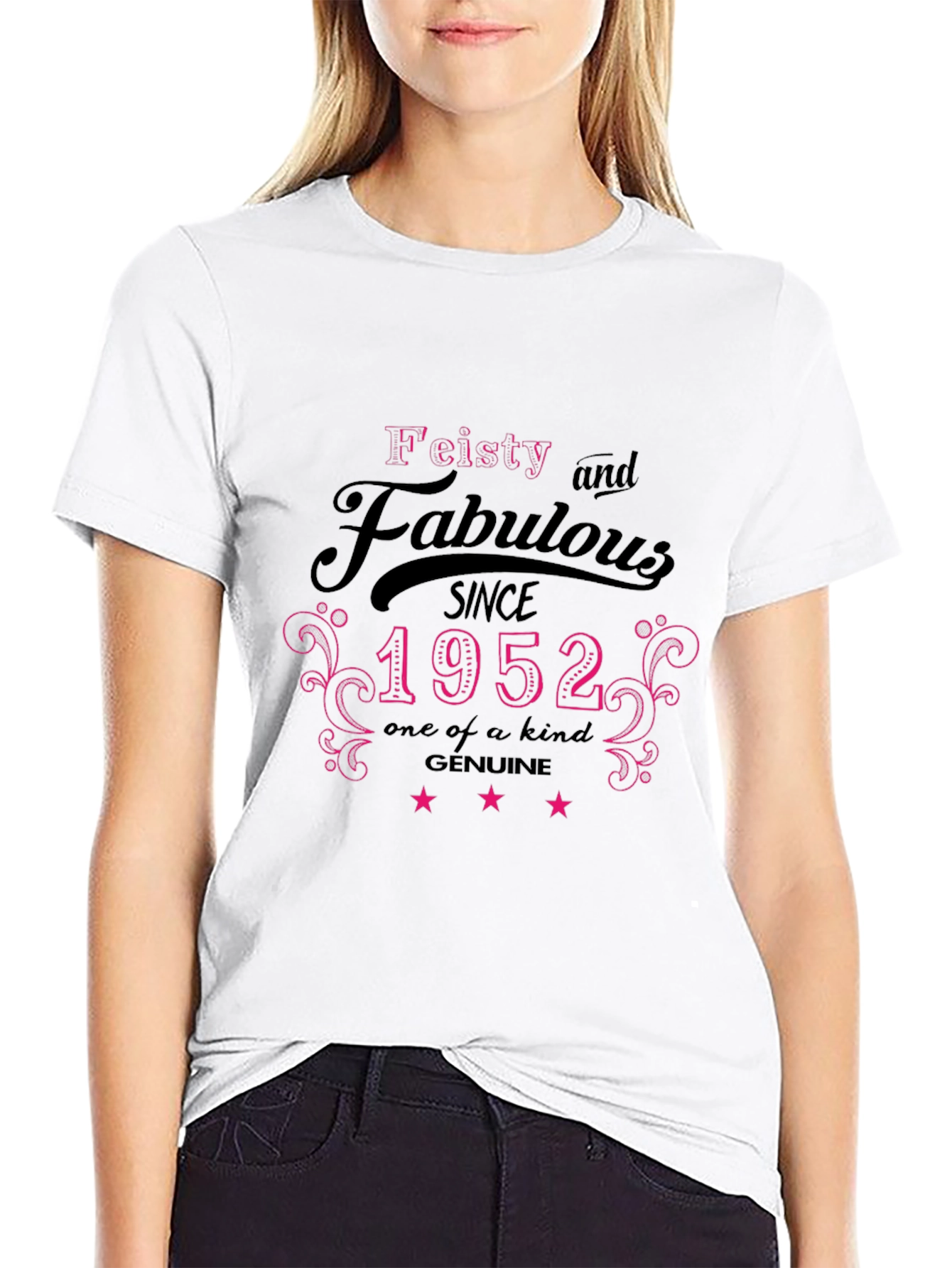 Black Feisty & Fabulous Since 1952 T-Shirt view 9