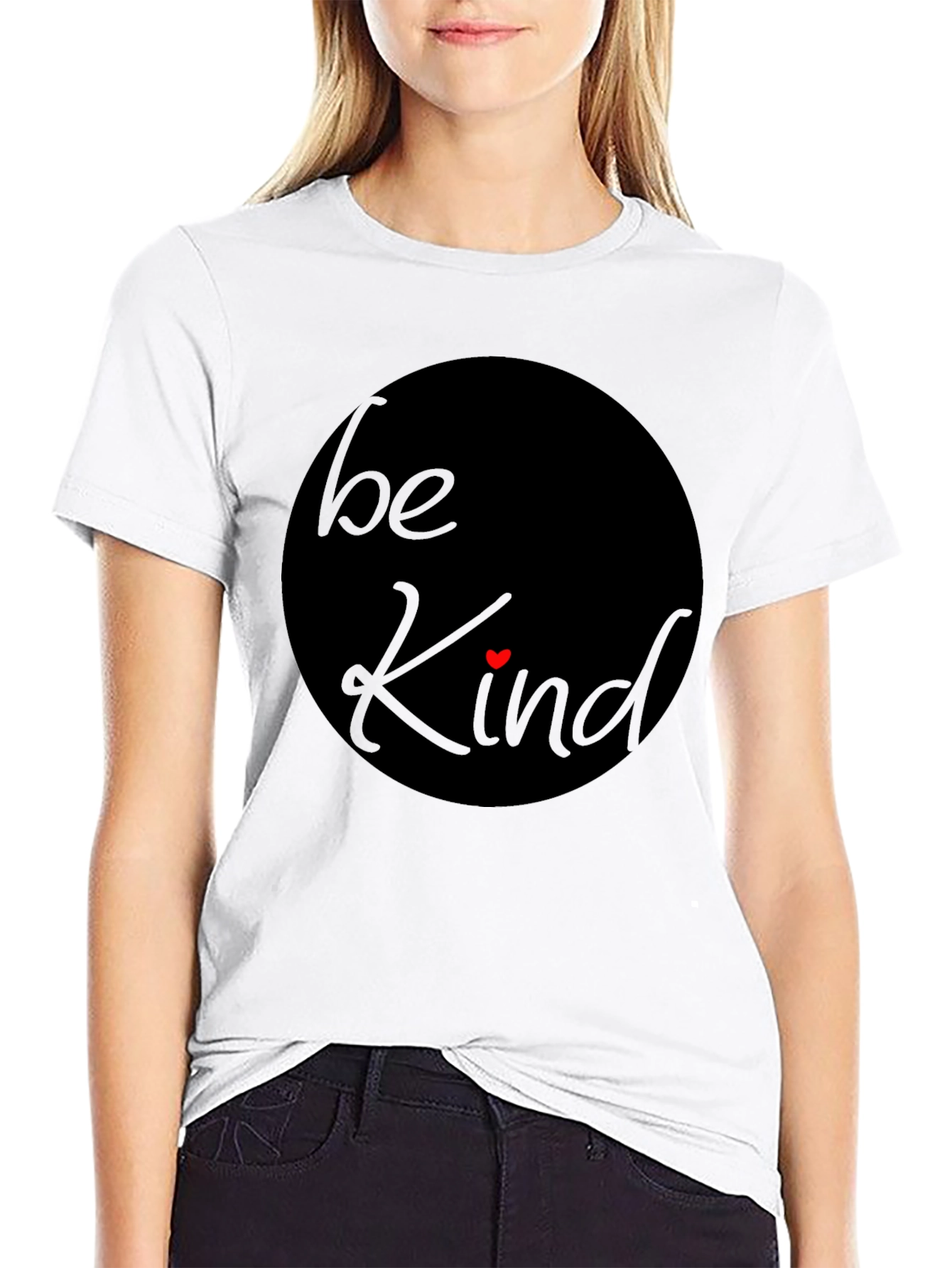 Black Be Kind T-Shirt - Soft Cotton Casual Tee view 9