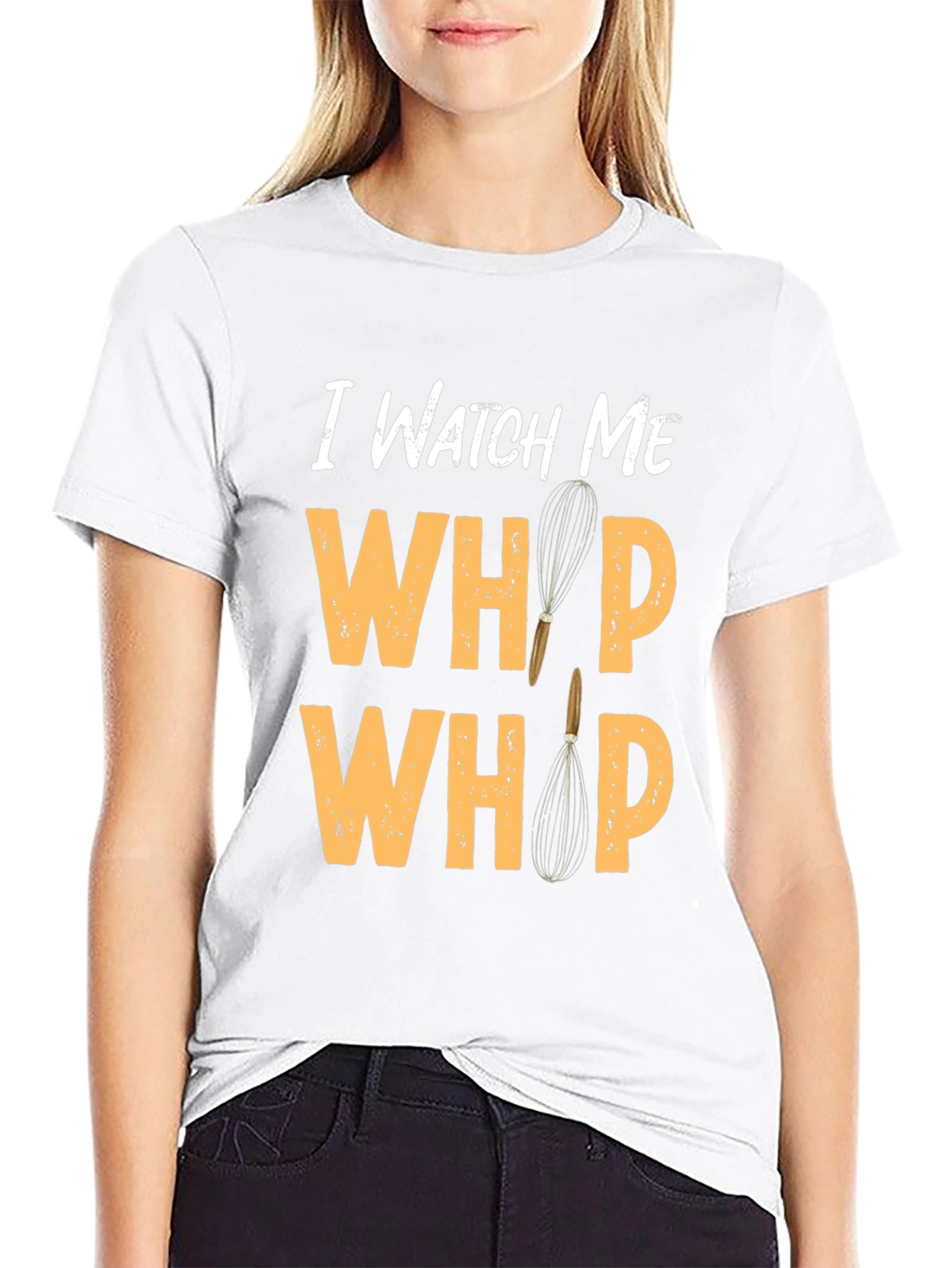 Black Watch Me Whip Novelty Black T-Shirt view 9