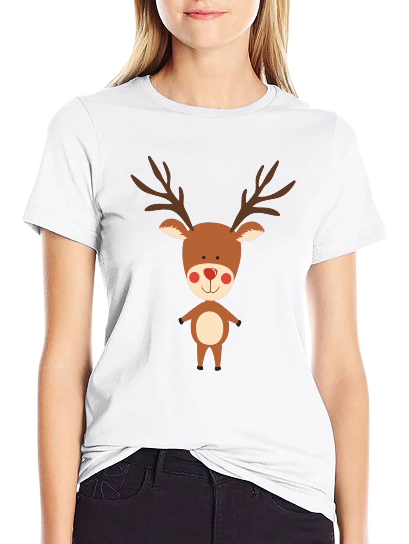 Black Reindeer Graphic Tee - Holiday Cheer view 9