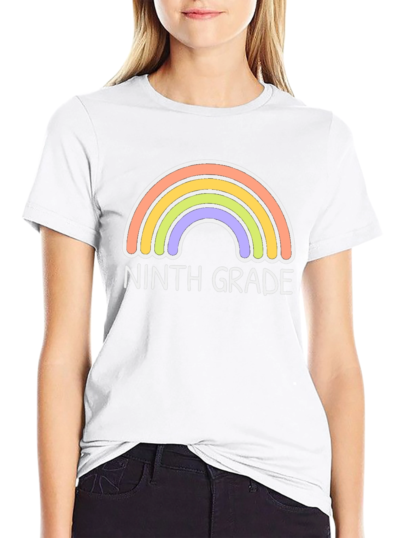 Ninth Grade Rainbow Graphic Tee - 9