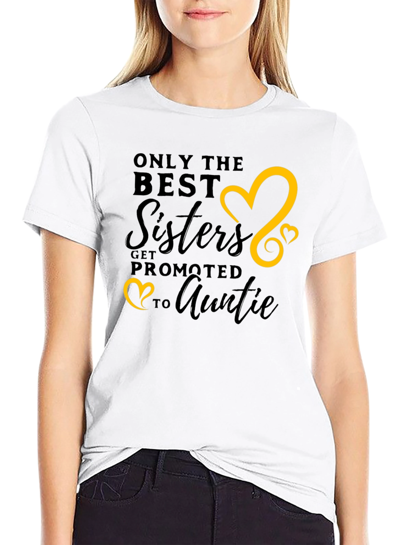 Black Best Sisters Get Promoted to Auntie T-Shirt view 9