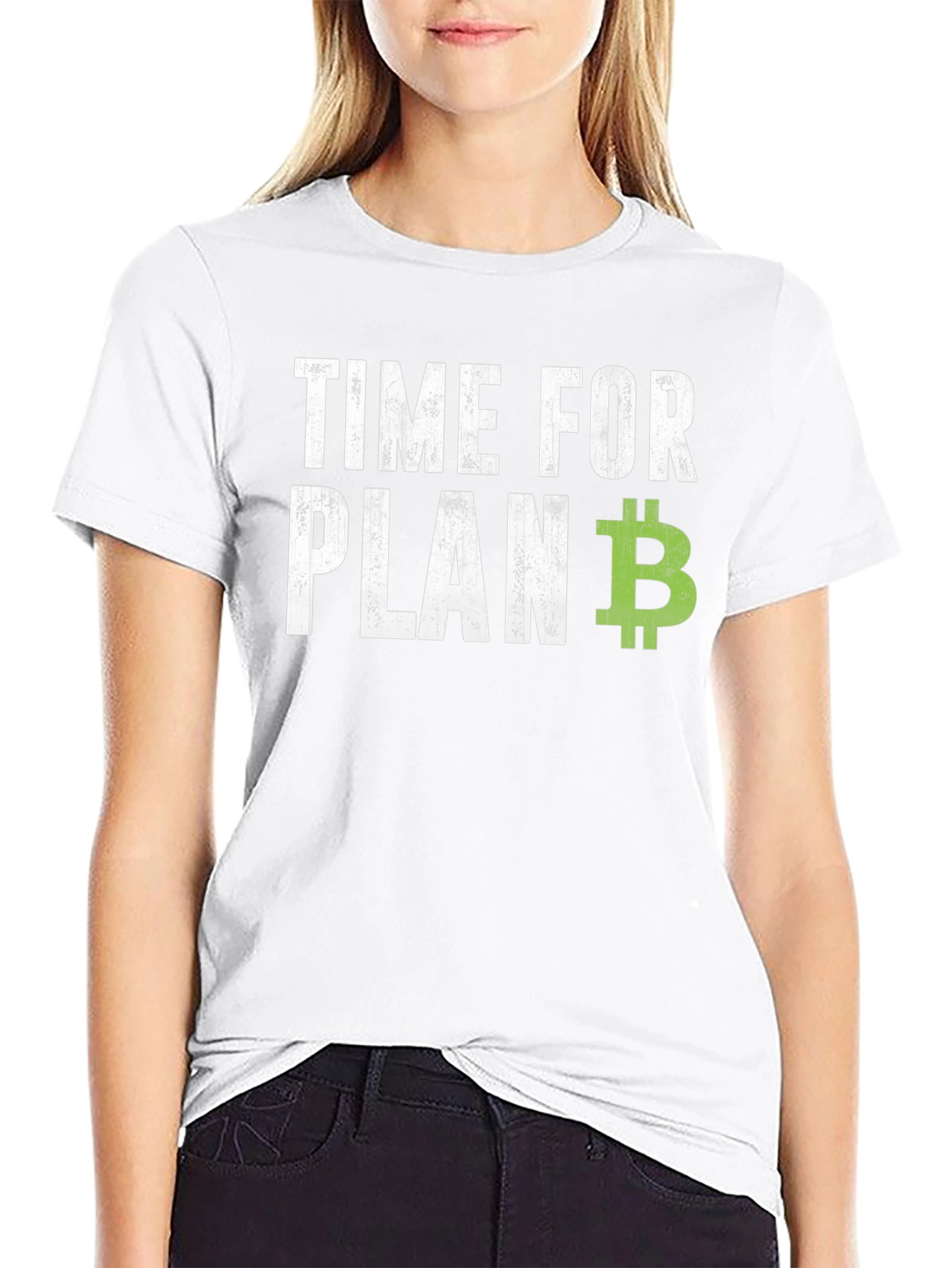 Black Time for Plan B - Bitcoin Graphic T-Shirt view 9