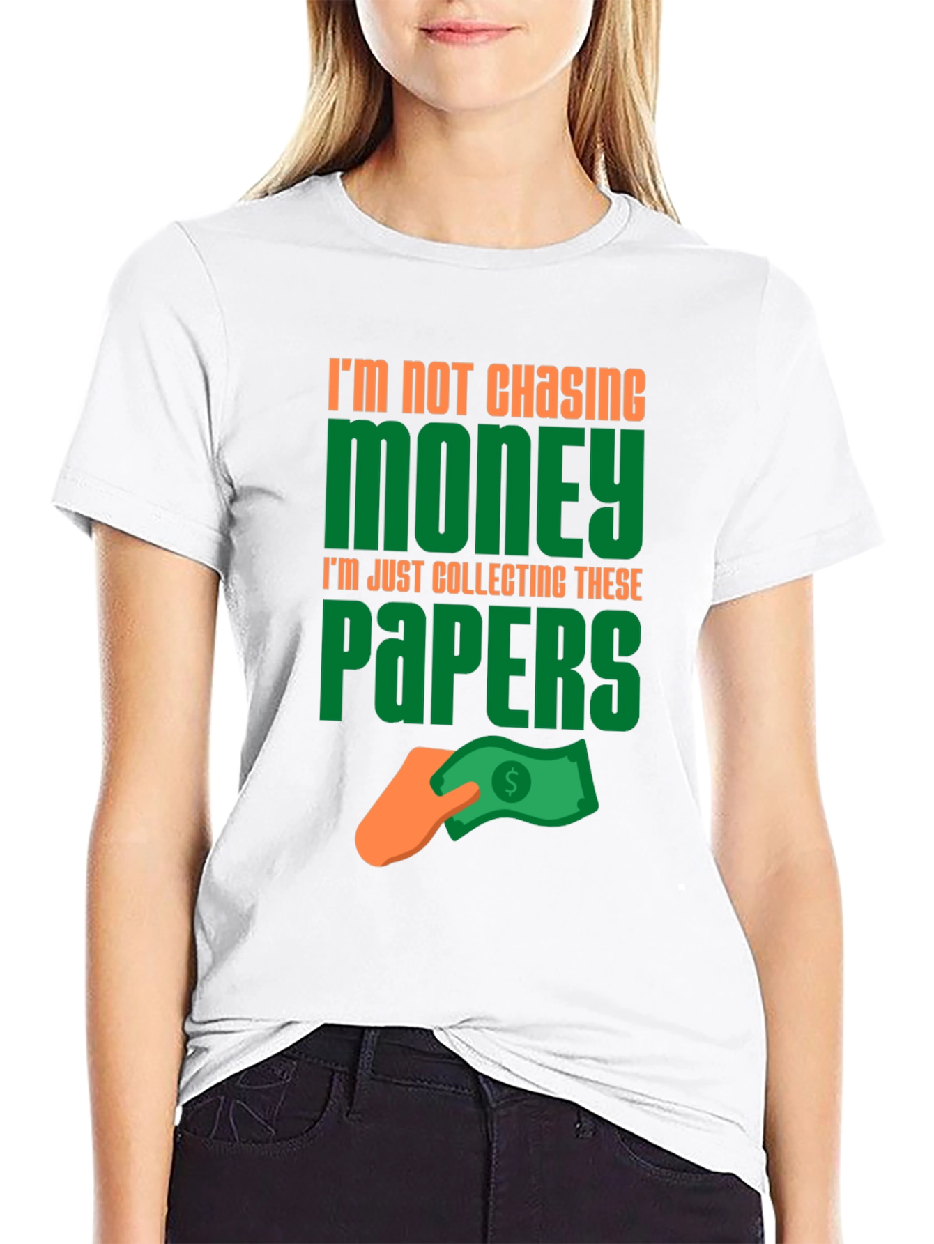 Black Funny Money Collecting Graphic T-Shirt view 9