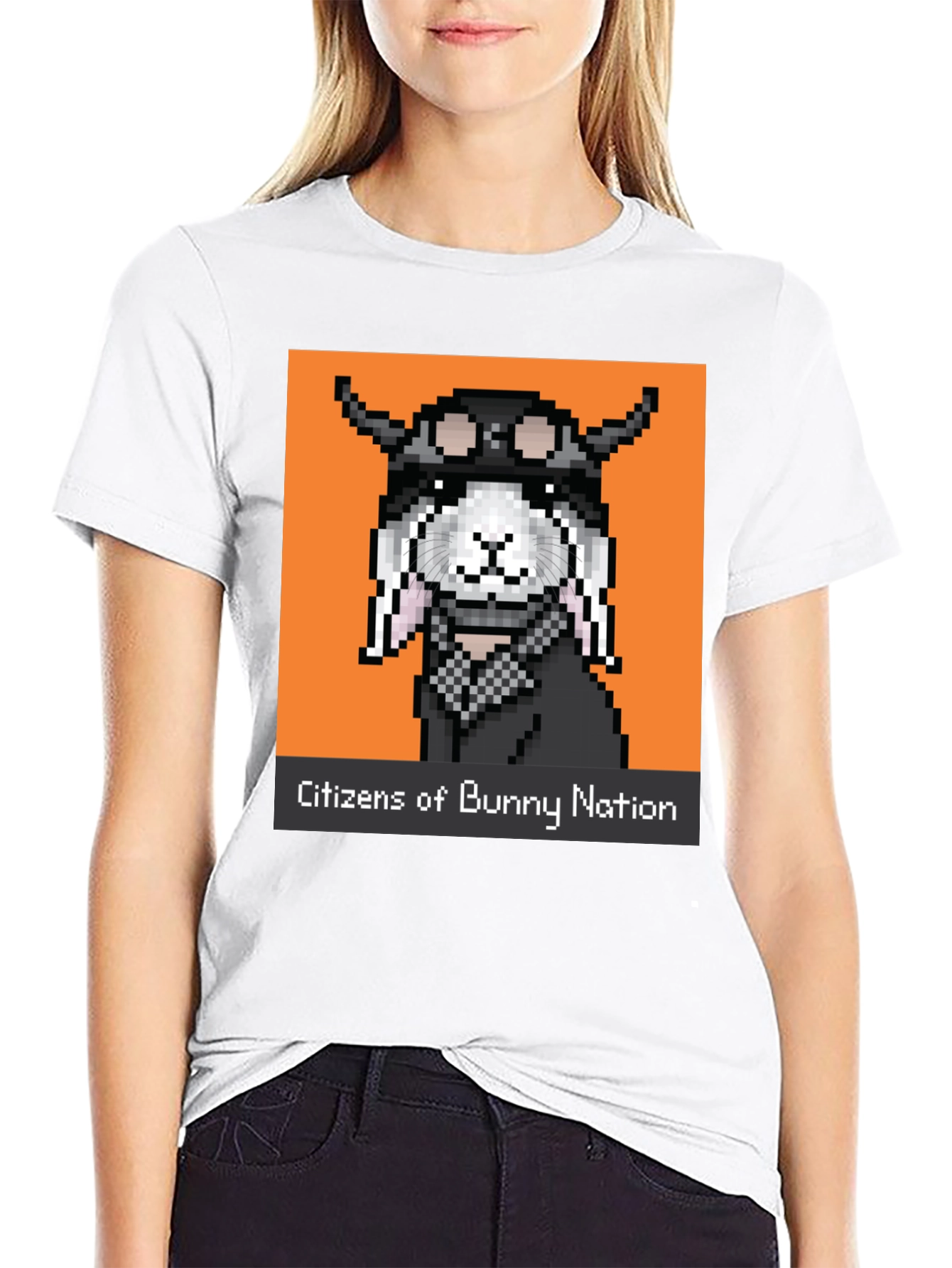 Black Citizens of Bunny Nation T-Shirt view 9