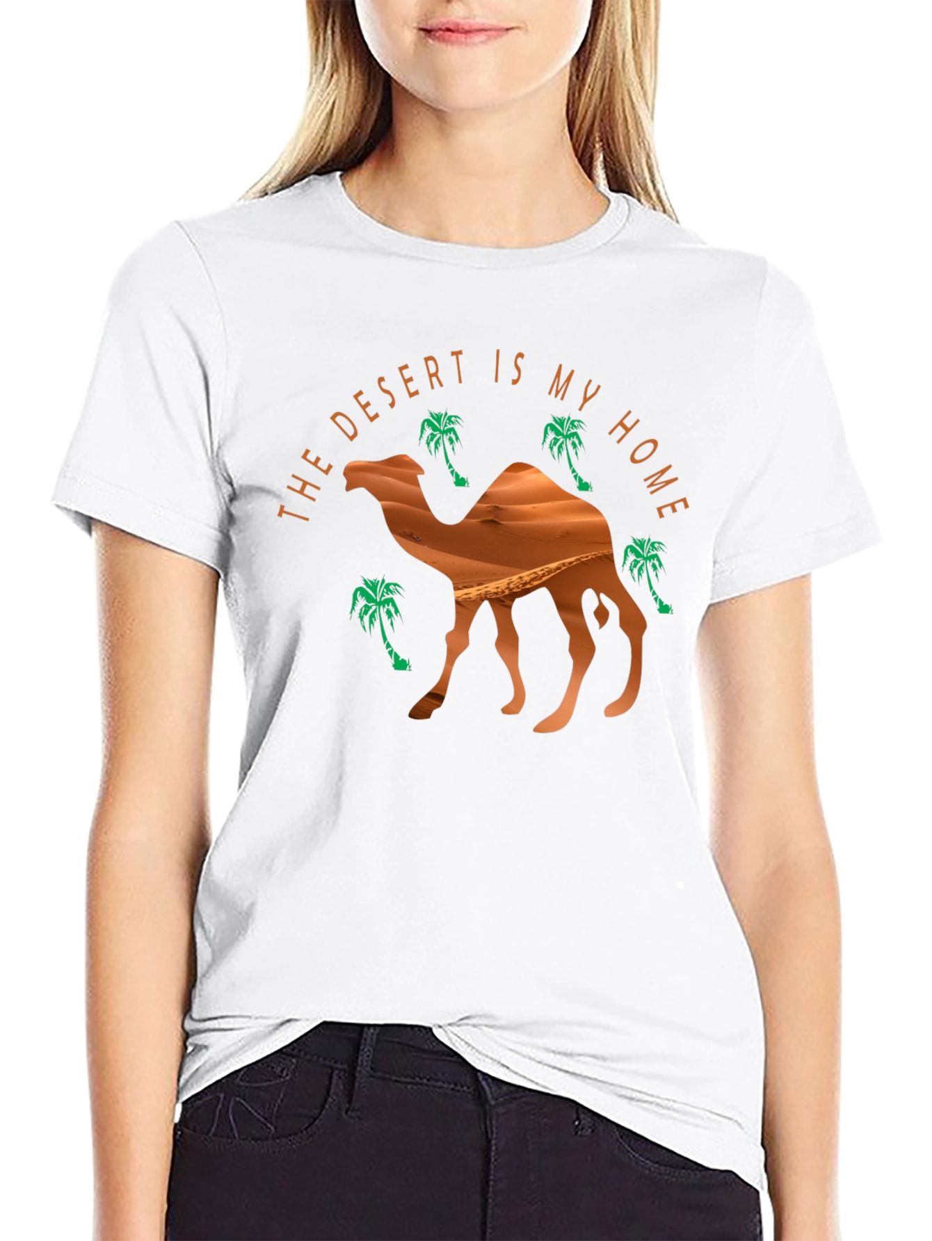 Black Desert Home Camel Graphic Tee - Black view 9