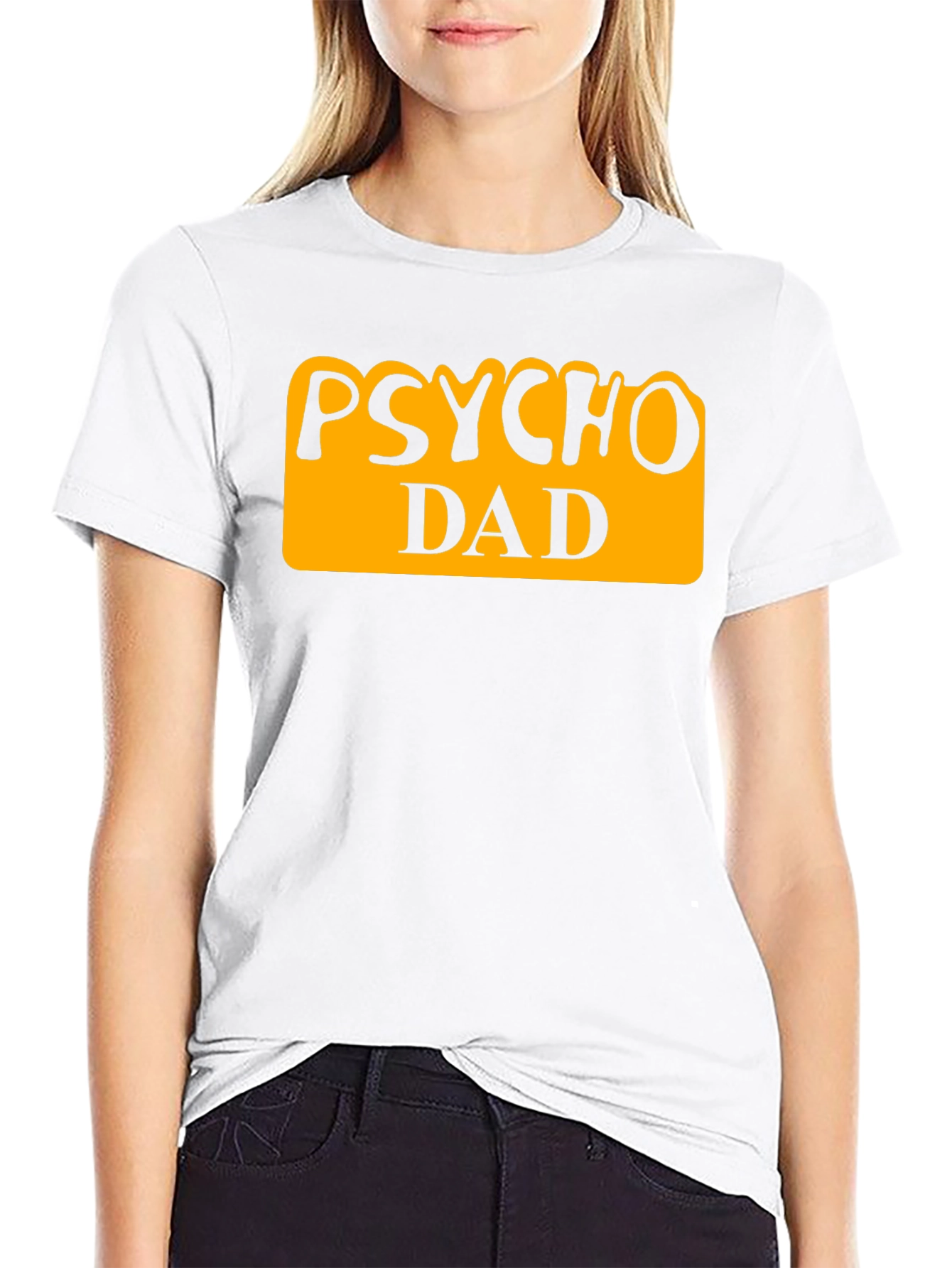 Black Psycho Dad Graphic Tee - Funny Father's Day Shirt view 9