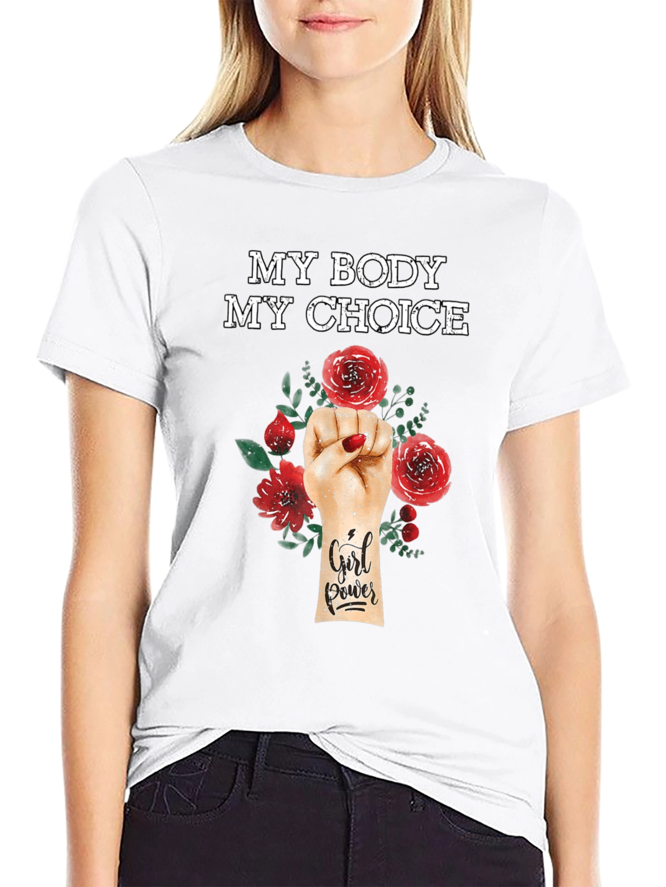 Black My Body My Choice Graphic T-Shirt view 9