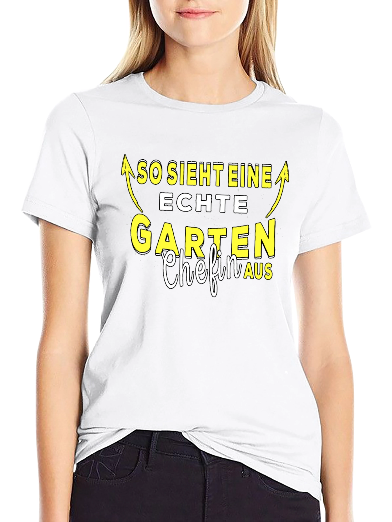 Black Garten Chefin T-Shirt, Garden Boss Tee view 9