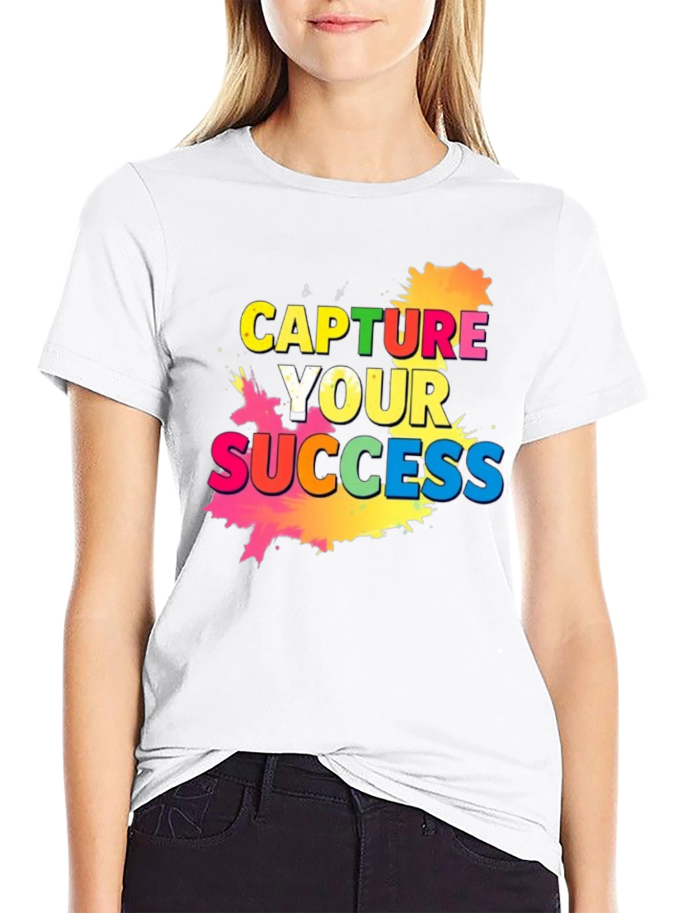 Black Capture Your Success Graphic Tee view 9