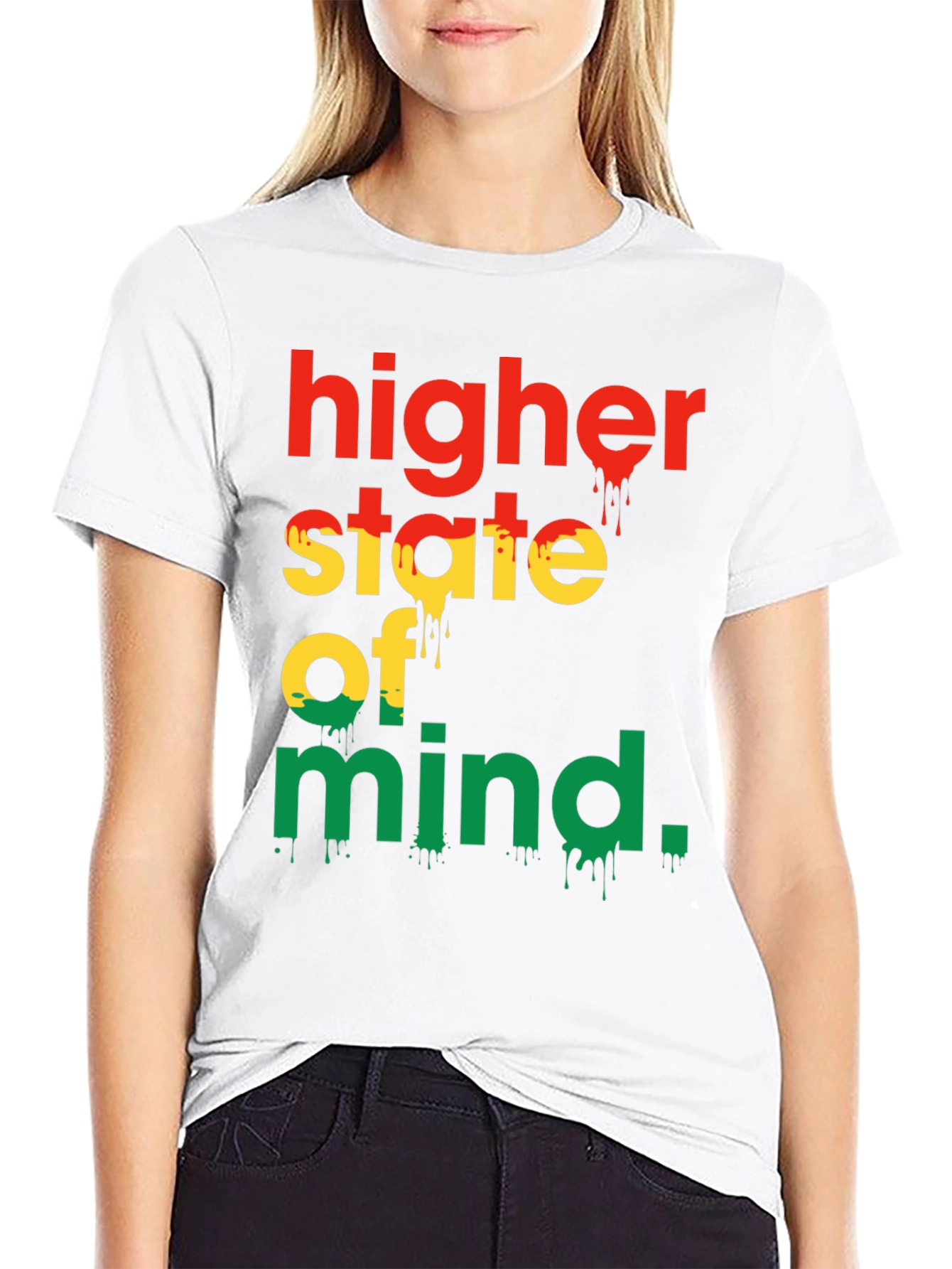 Black Higher State of Mind Graphic Tee view 9