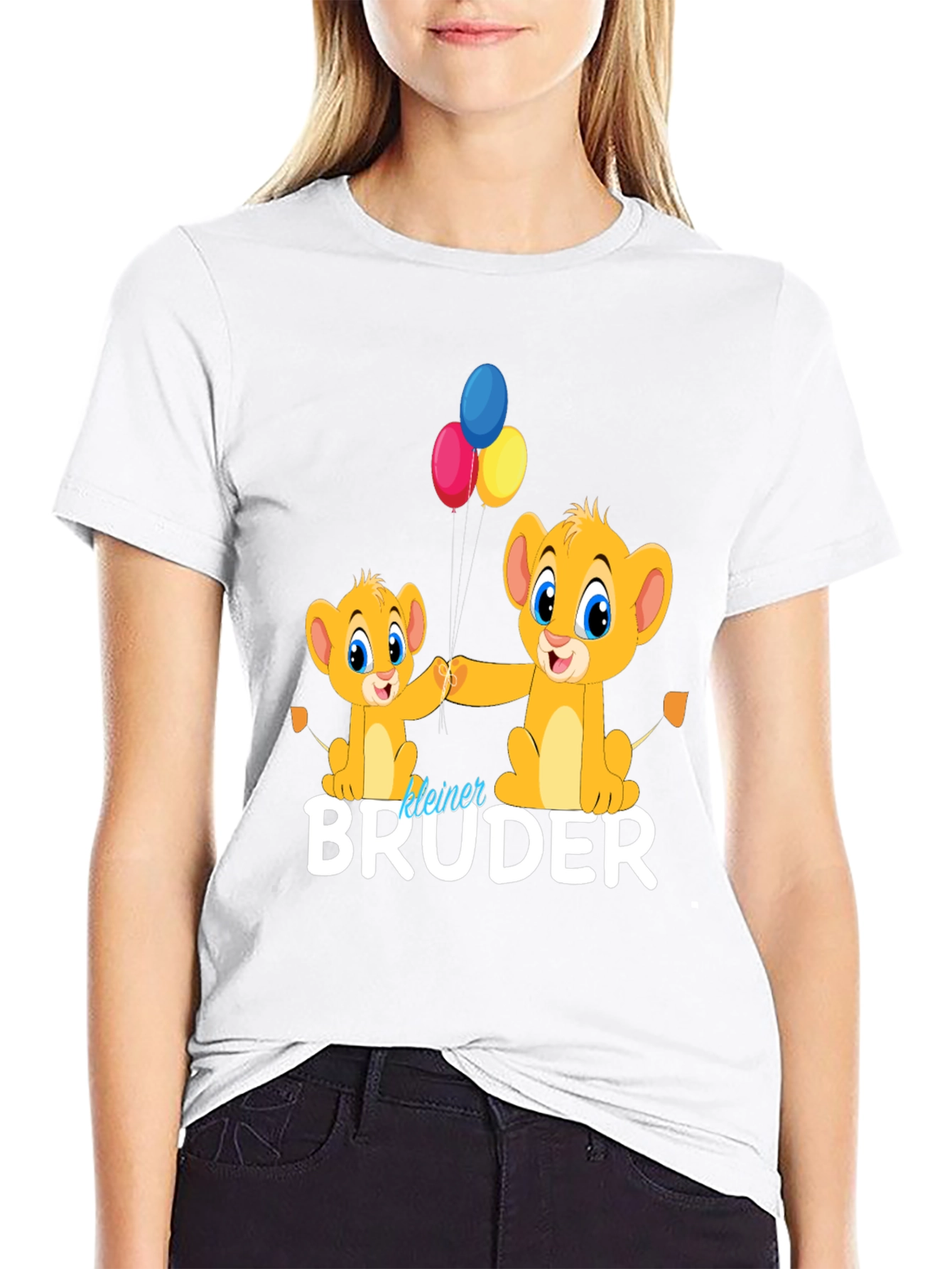 Black Lion King "kleiner BRUDER" T-Shirt view 9