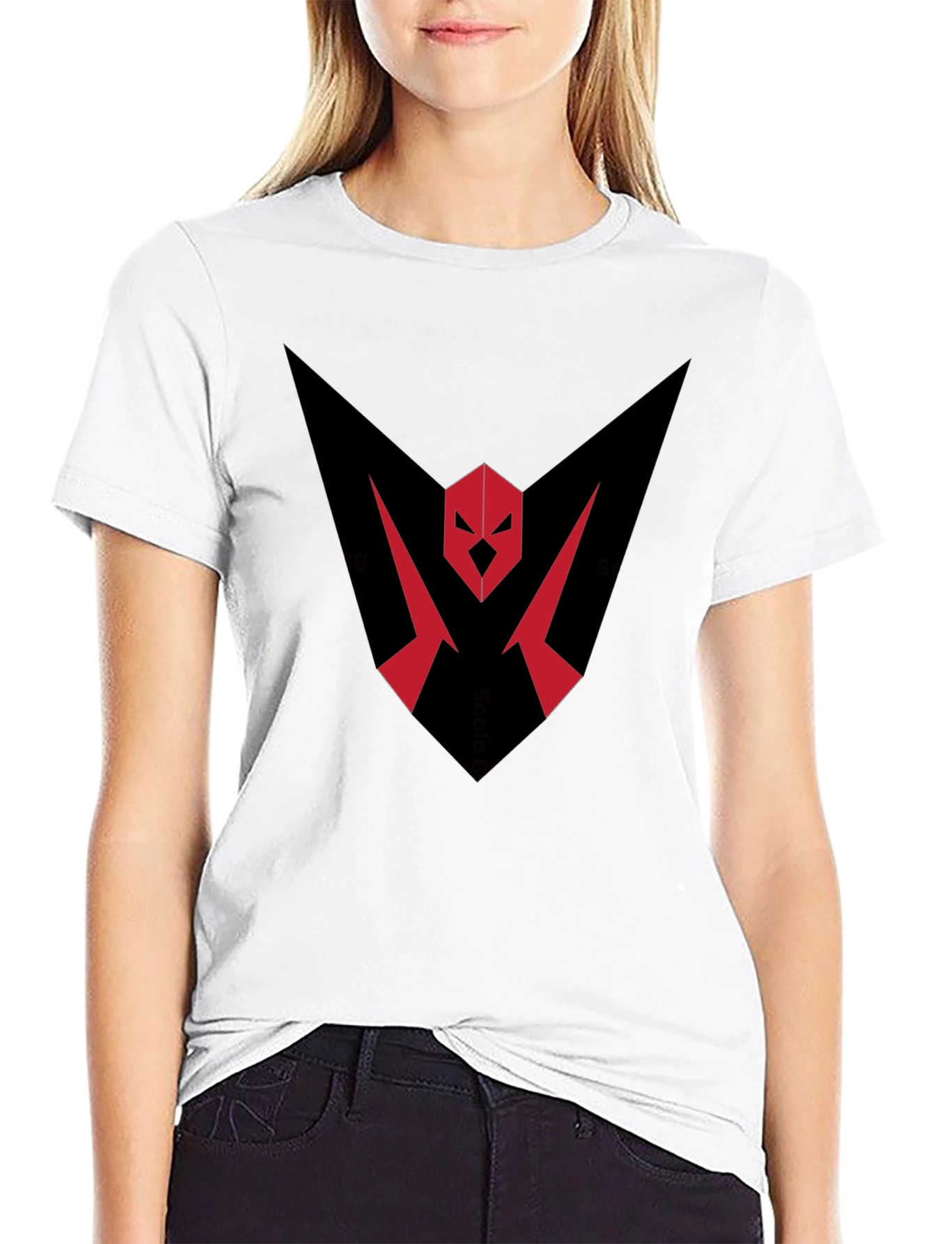 Black Bold Graphic Tee - Red & Black view 9