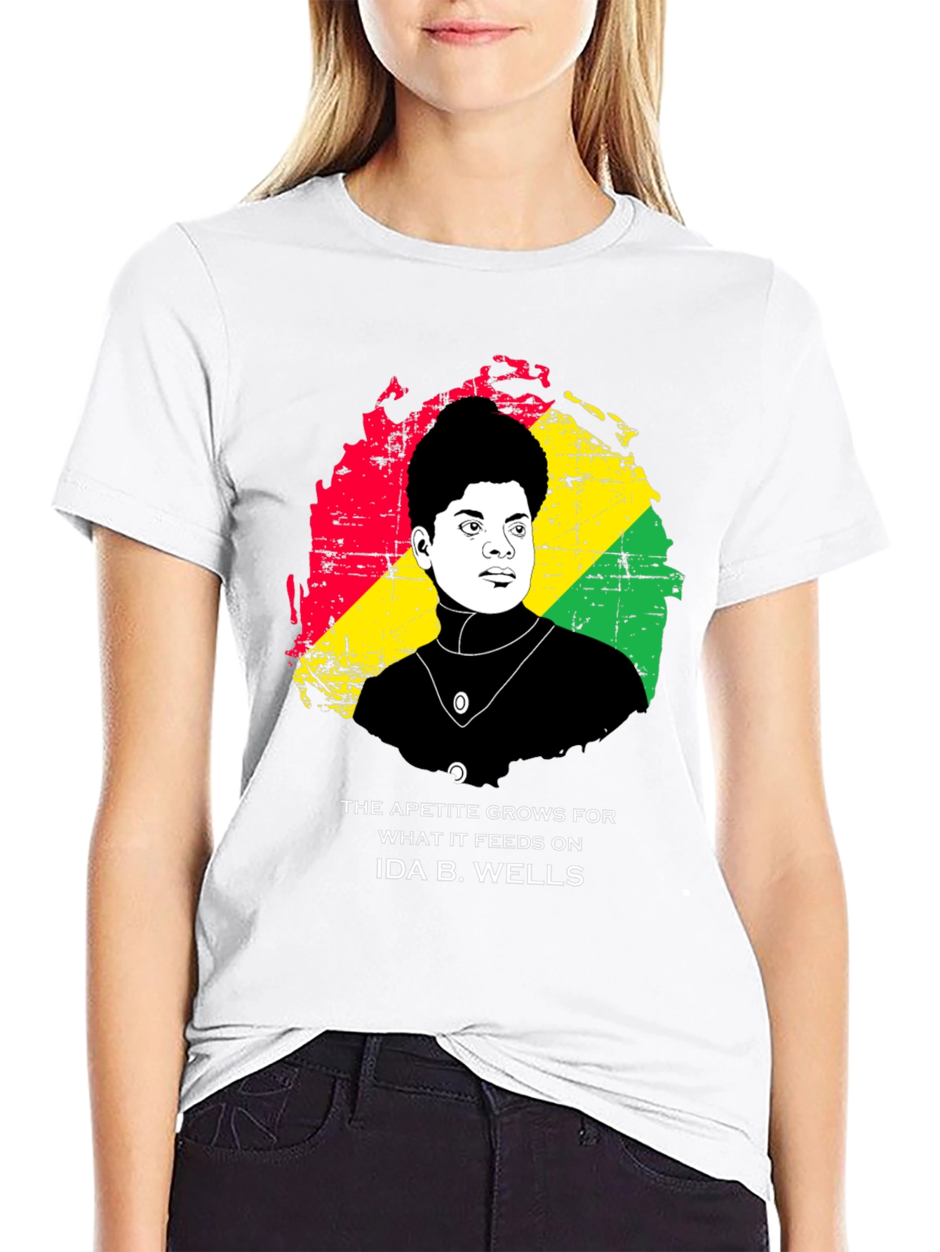 Black Ida B. Wells Graphic T-Shirt - Black view 9
