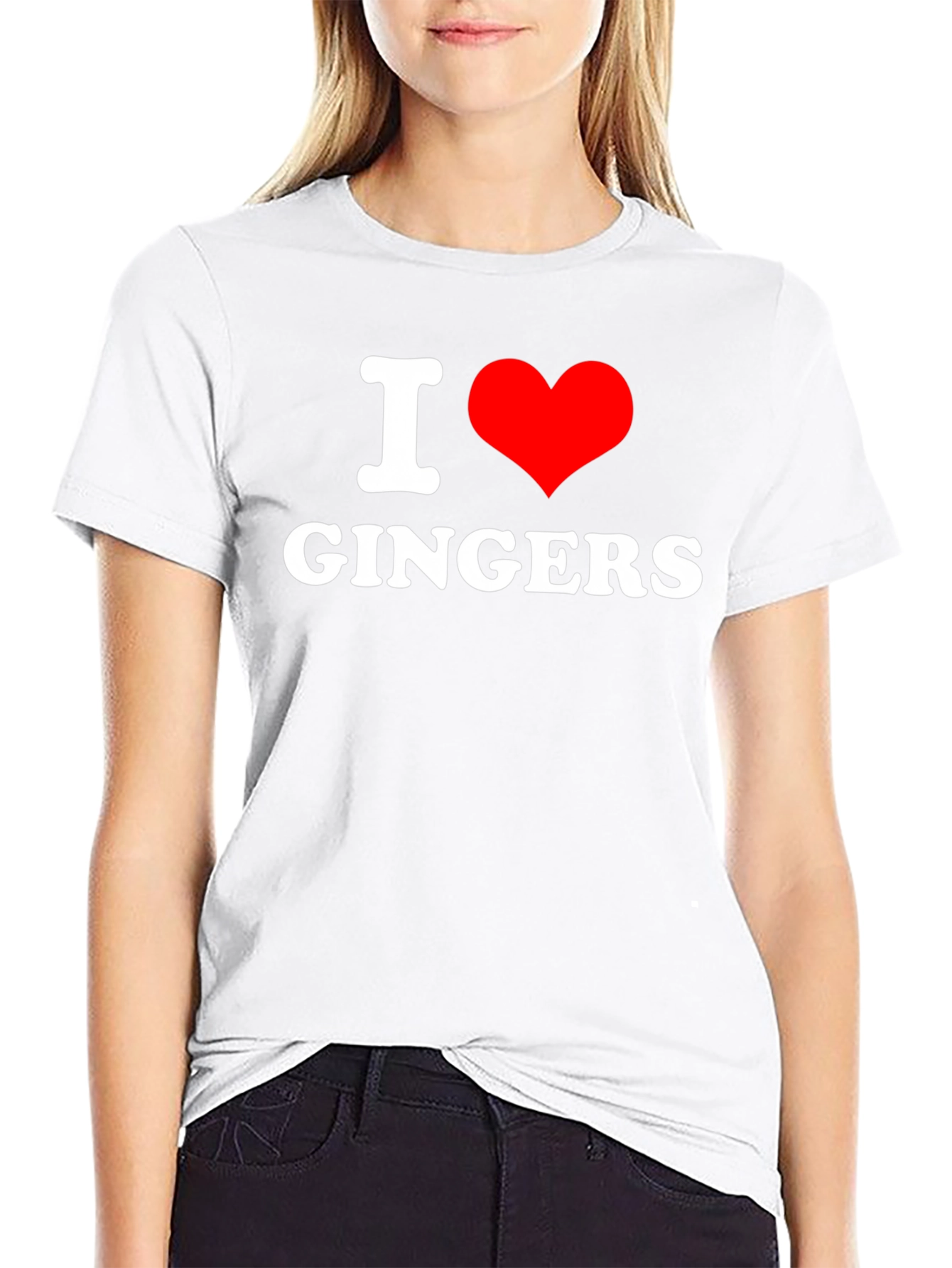 Black I Heart Gingers Black T-Shirt view 9
