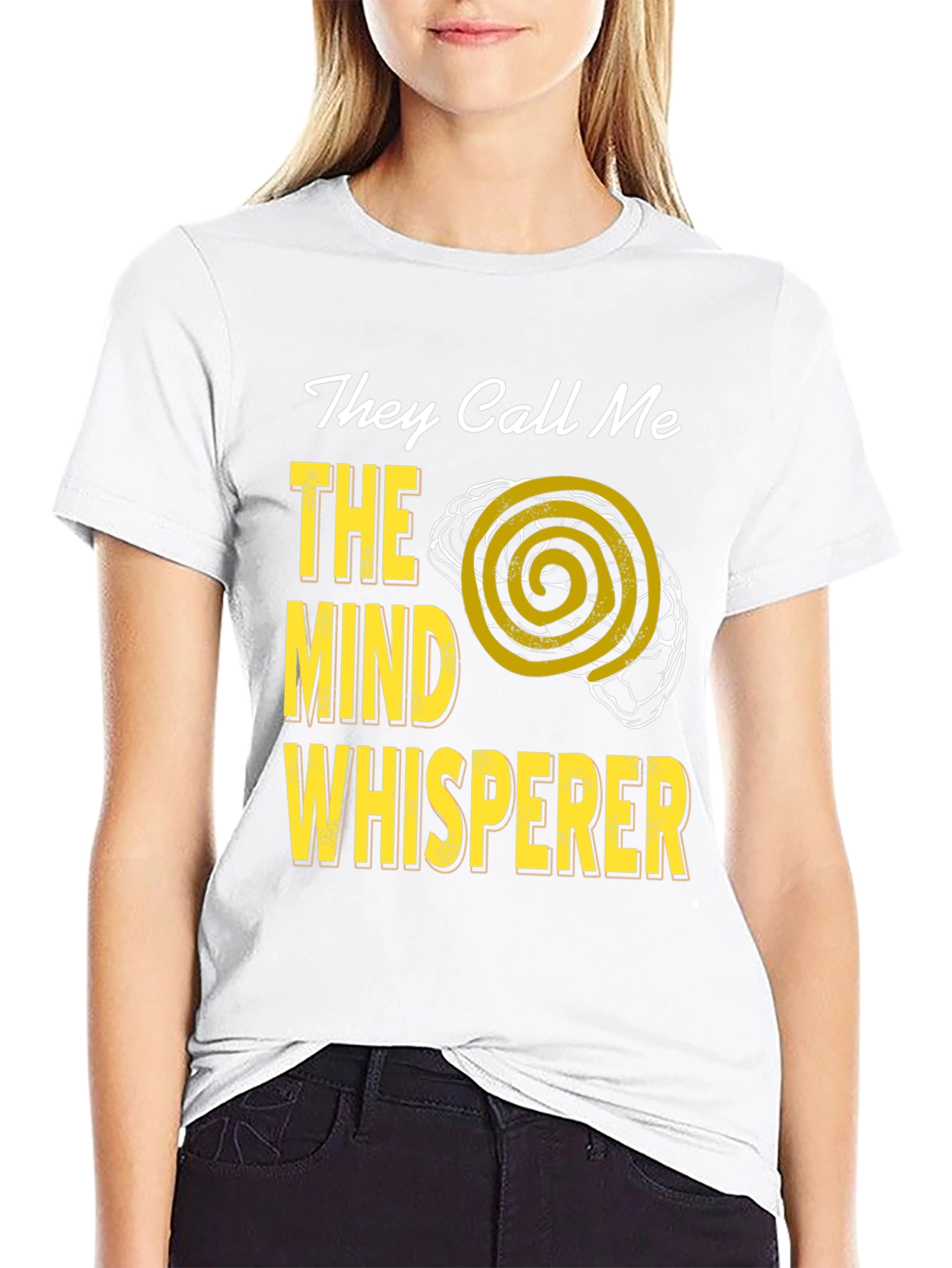 Black Mind Whisperer T-Shirt - Funny Psychology Tee view 9
