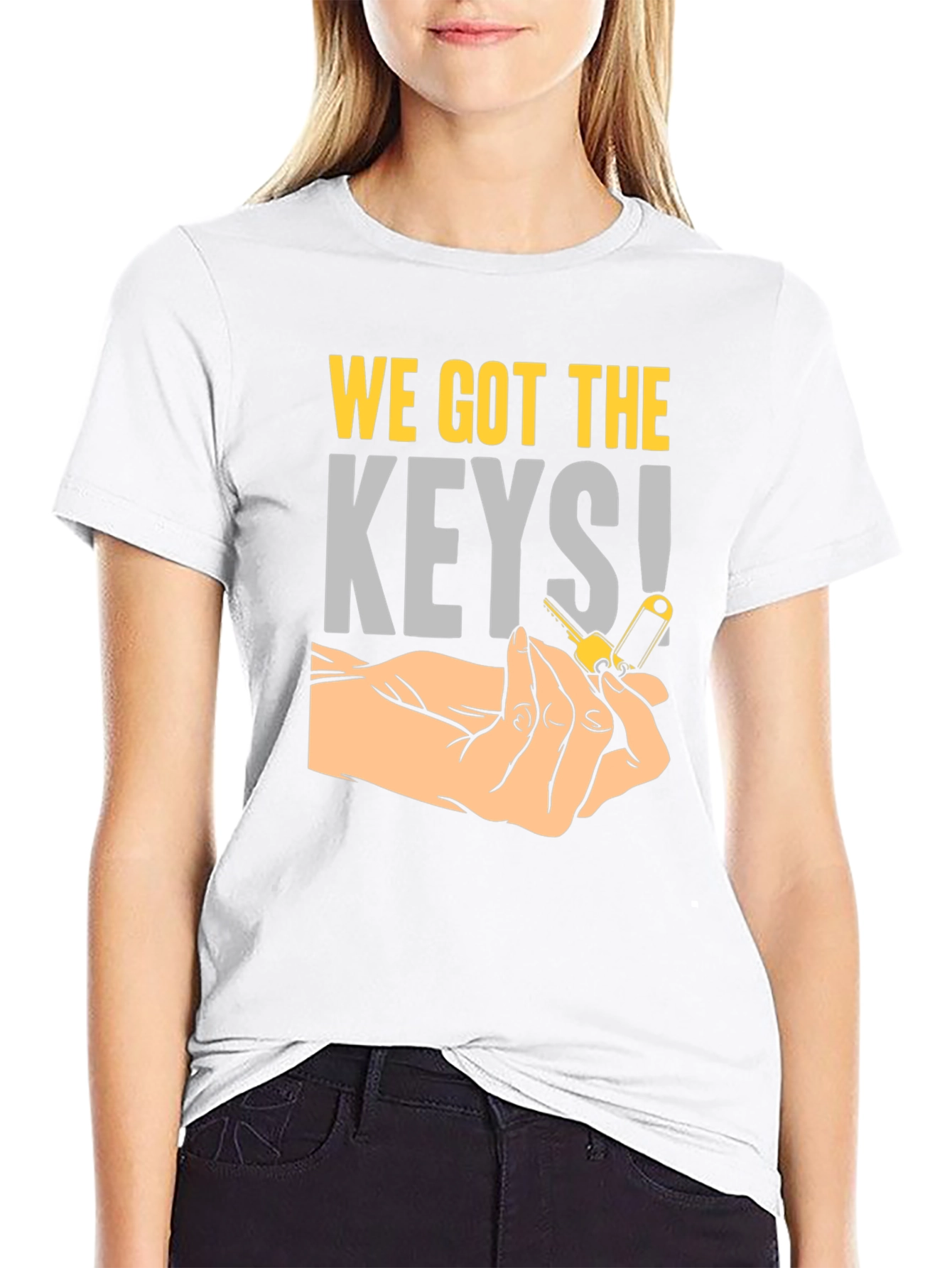 Black We Got The Keys T-Shirt view 9