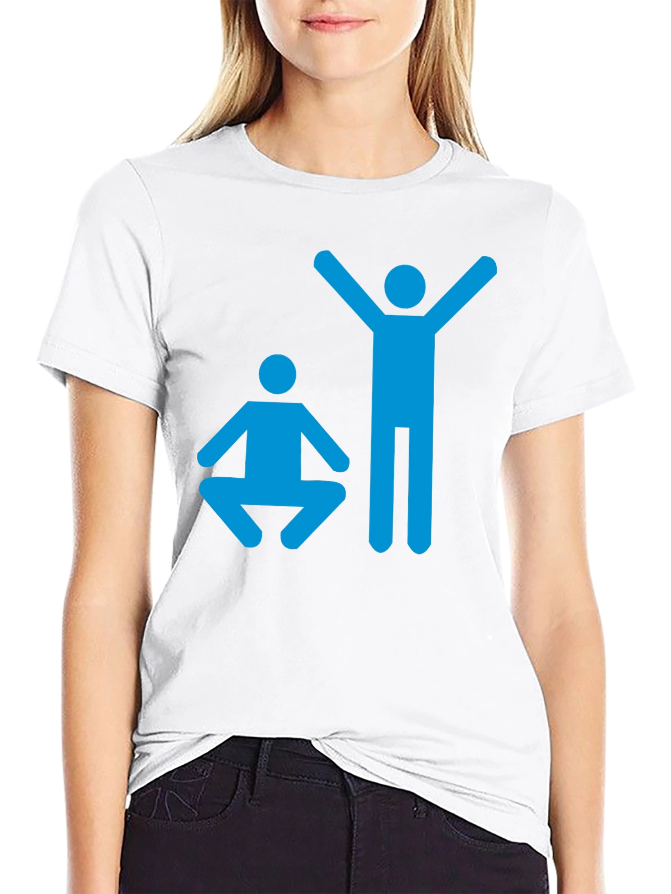 Black Yoga Pose Graphic T-Shirt - Black Cotton Tee view 9