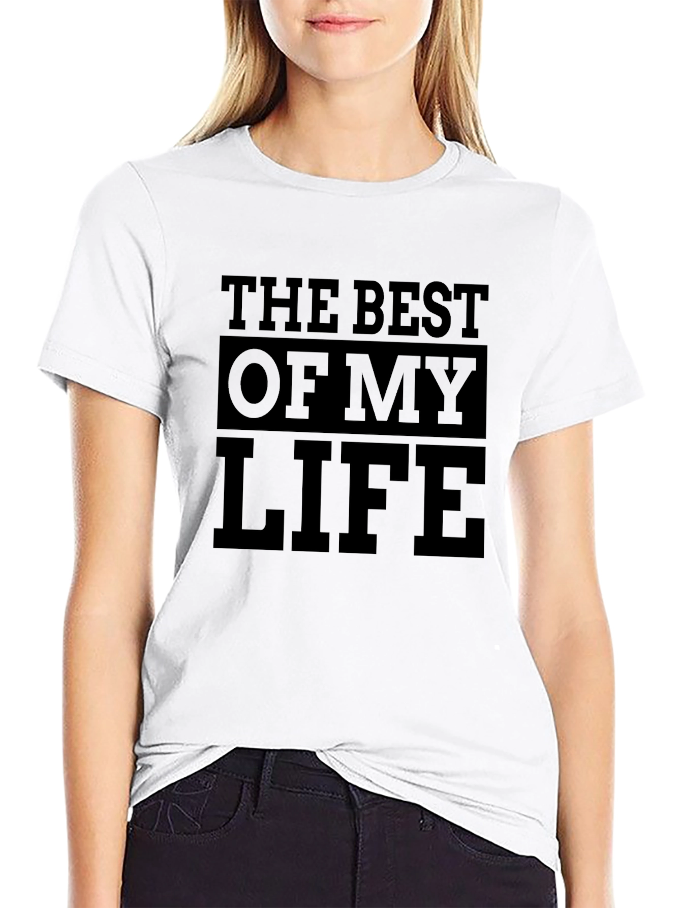 Black The Best of My Life Black T-Shirt view 9