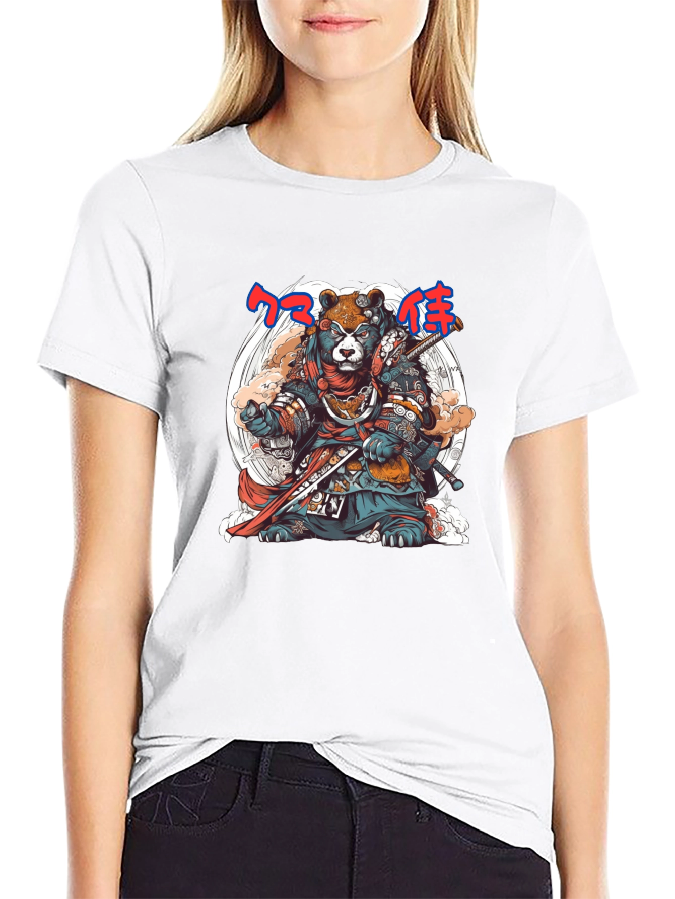 Samurai Bear Graphic Tee - Unique Design - 9