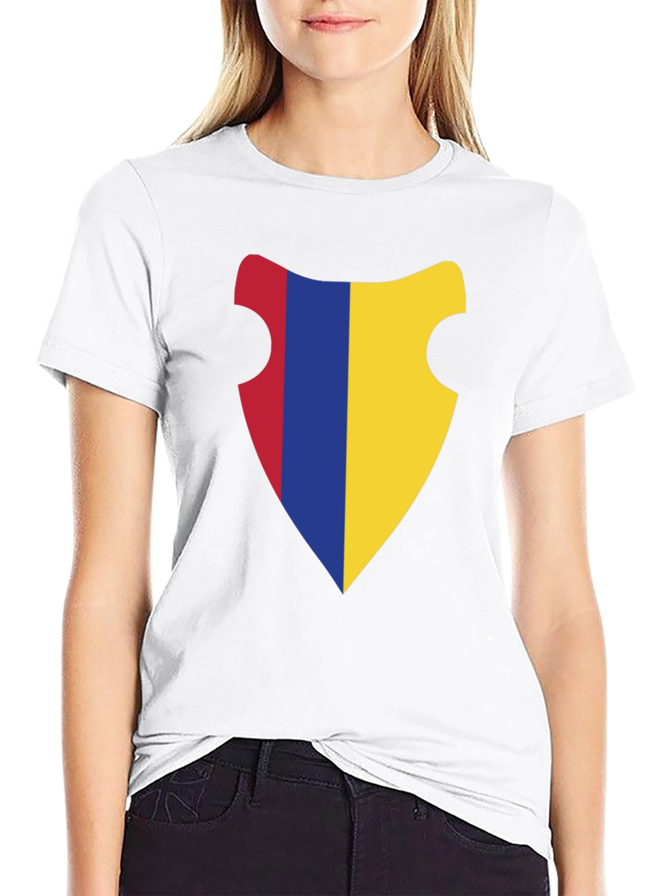 Black Stylish Shield Graphic Black T-Shirt view 9