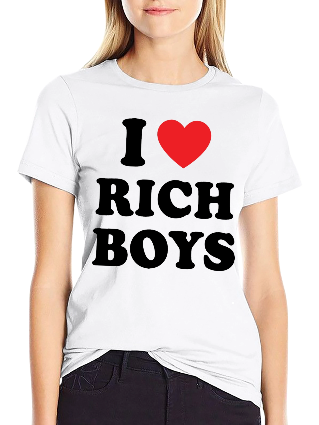 Black I Heart Rich Boys Black T-Shirt view 9