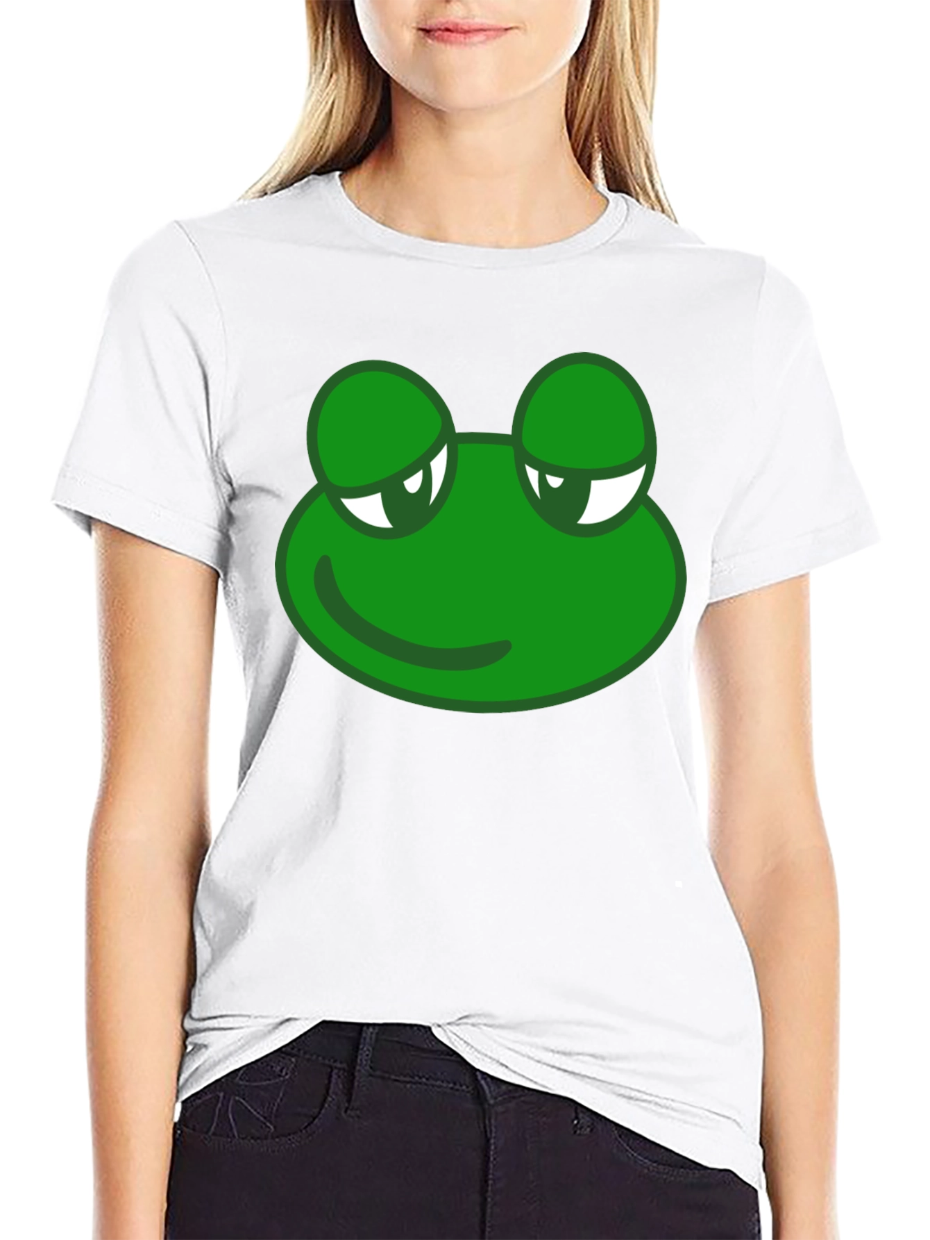 Black Cool Frog Graphic T-Shirt - Black view 9