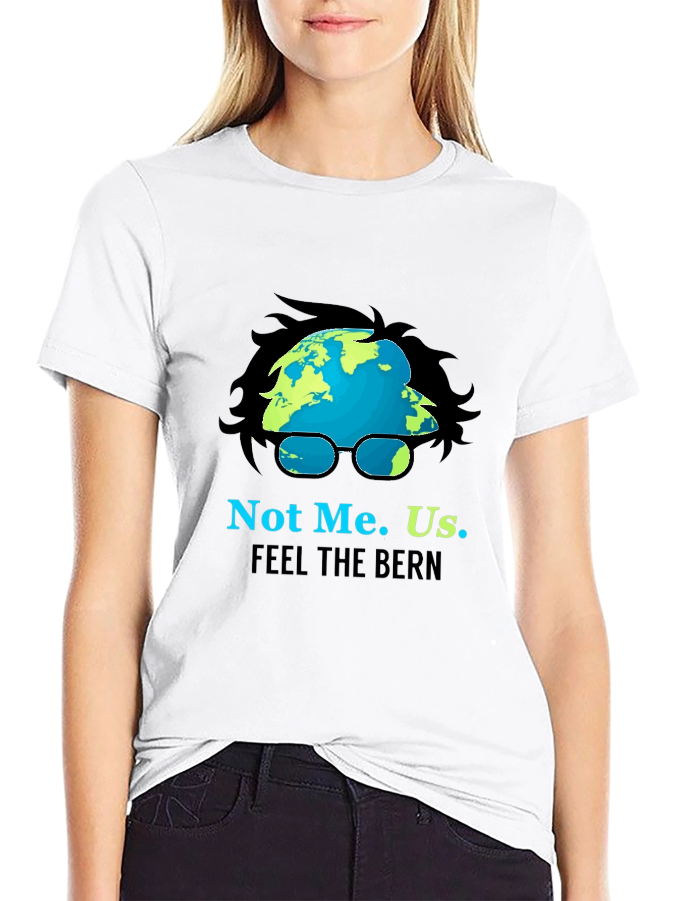 Black Not Me. Us. Feel The Bern Political T-Shirt view 9
