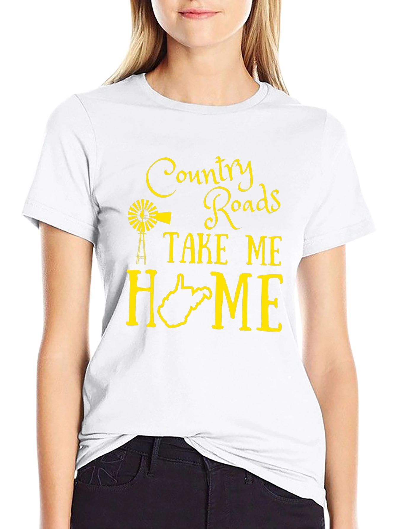 Country Roads Take Me Home Graphic Tee - West Virginia - 9