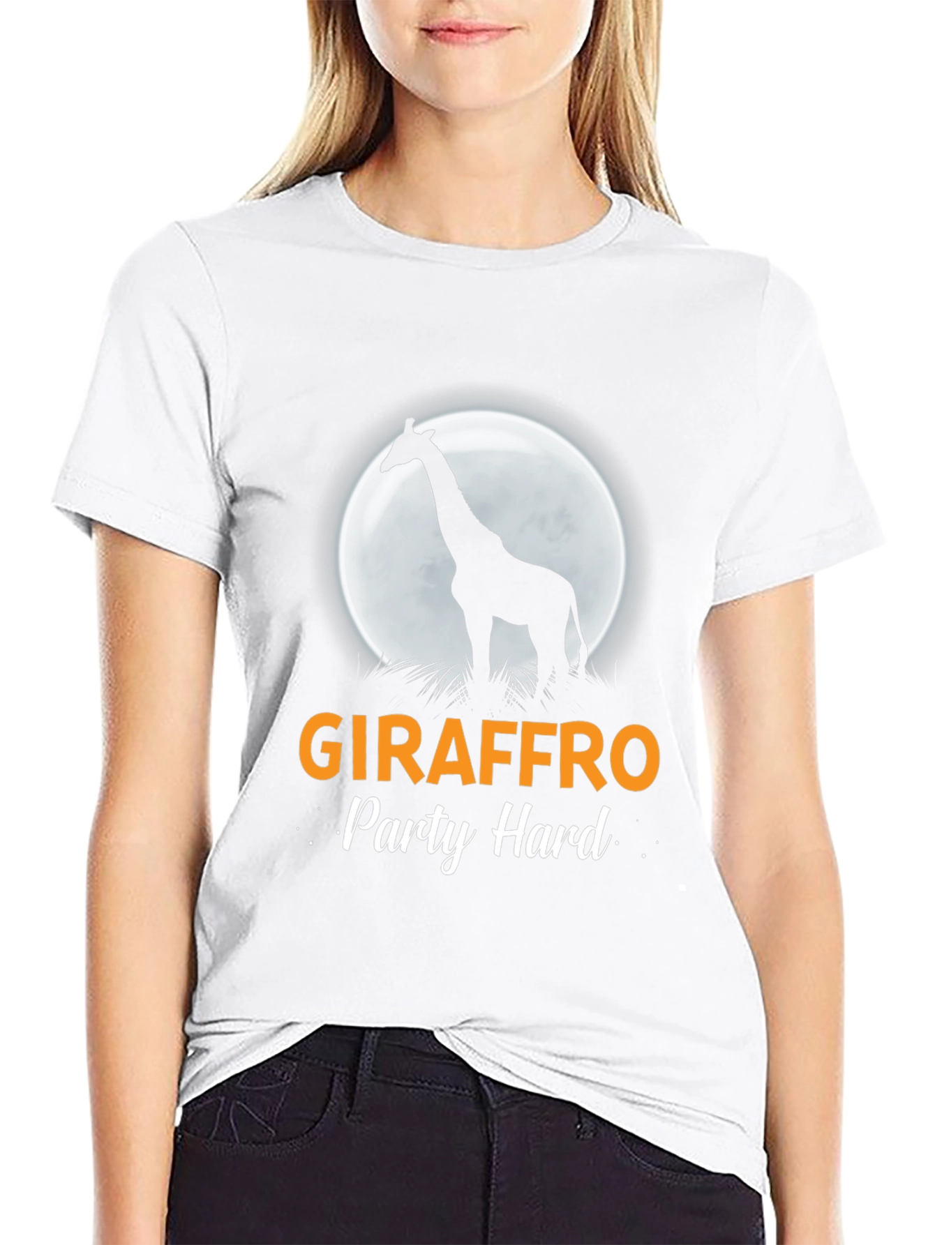 Black Giraffro Party Hard T-Shirt view 9
