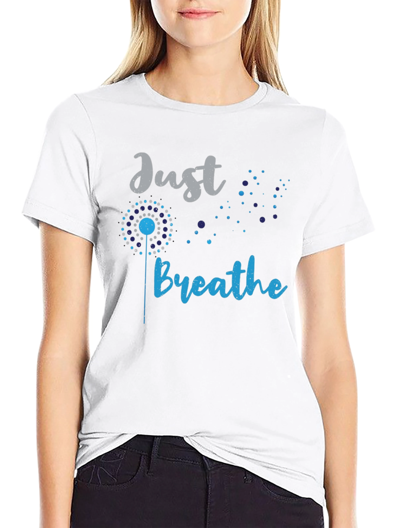 Black Just Breathe Dandelion Tee view 9