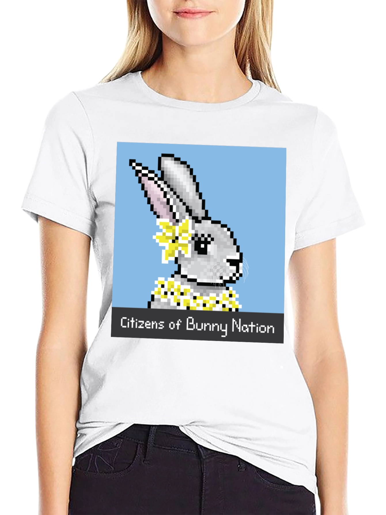 Black Citizens of Bunny Nation T-Shirt view 9