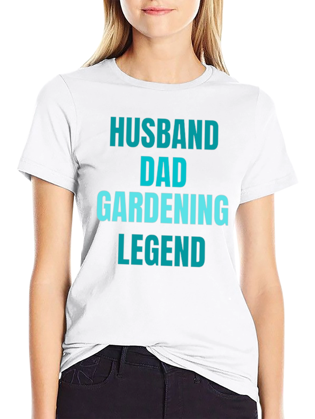 Black Husband Dad Gardening Legend T-Shirt view 9