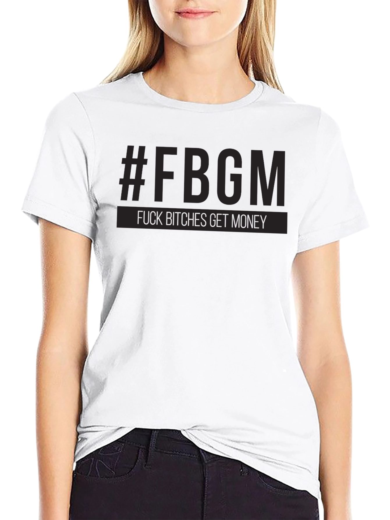 Black #FBGM Black Graphic T-Shirt - Bold Streetwear view 9