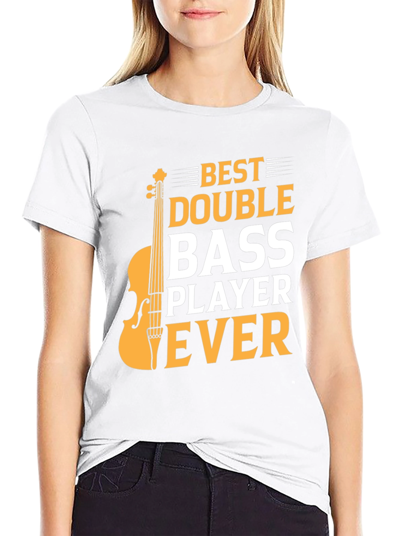 Black Best Double Bass Player Ever - Graphic T-Shirt view 9