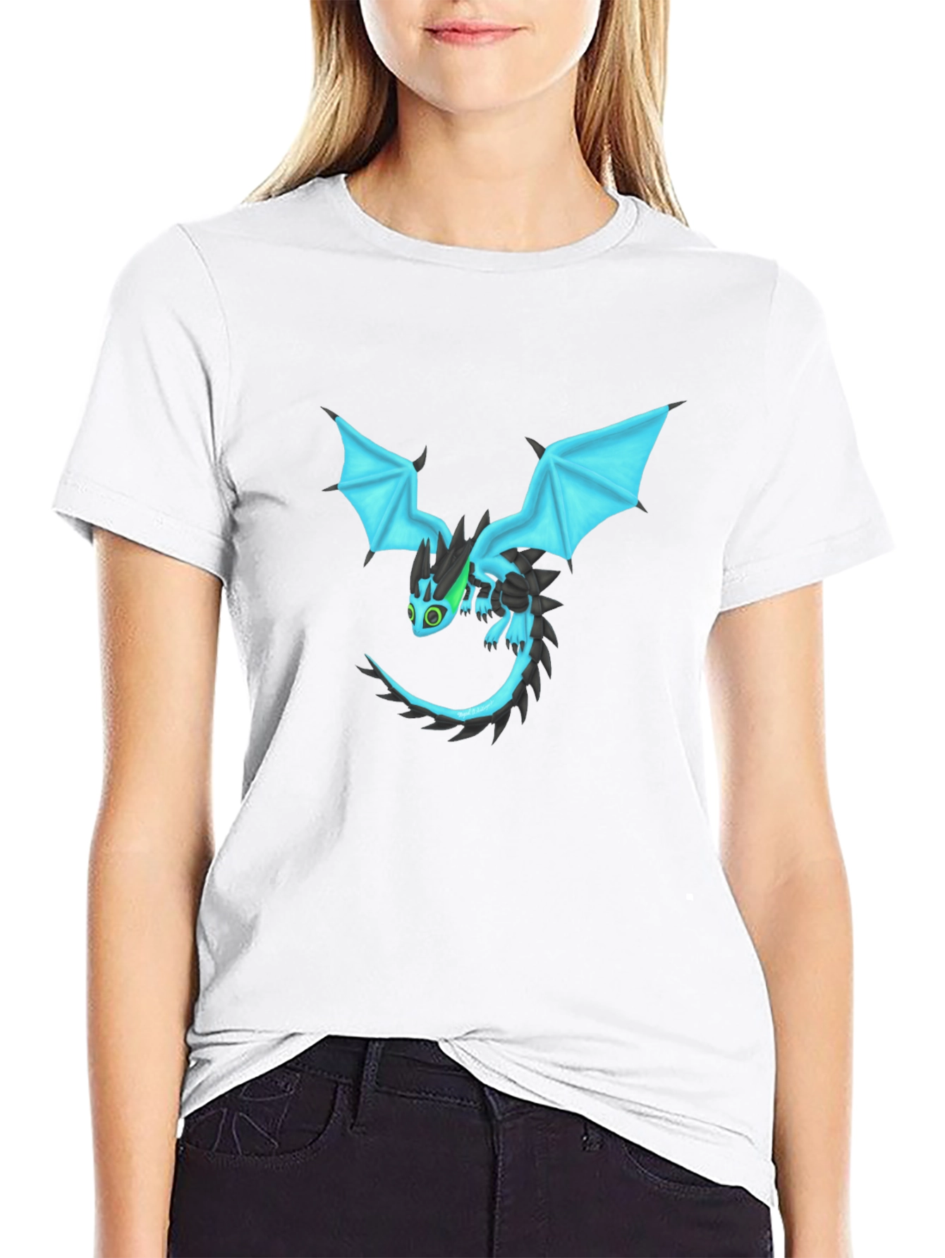 Black Dragon Graphic Black T-Shirt view 9