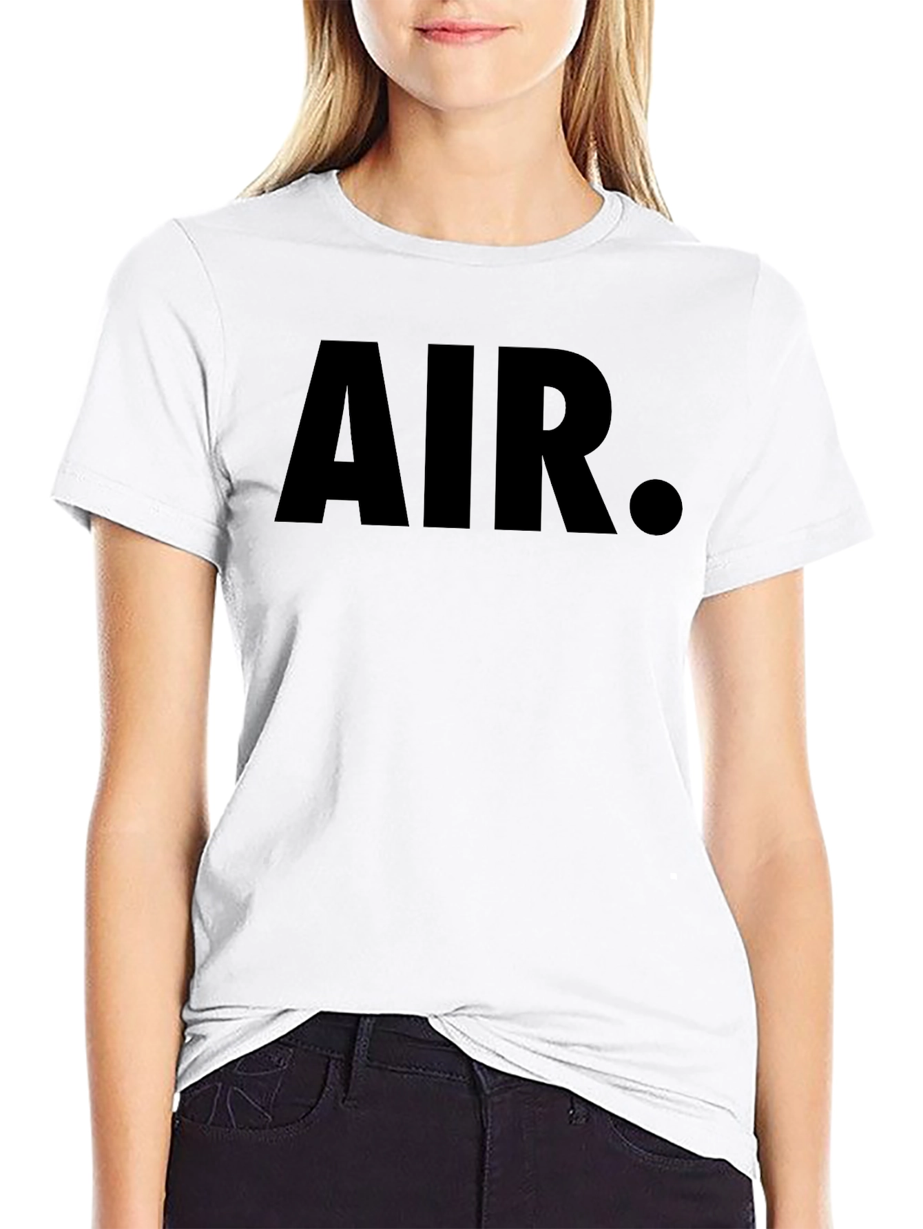 Black Men's Black Graphic T-Shirt - AIR Print view 9
