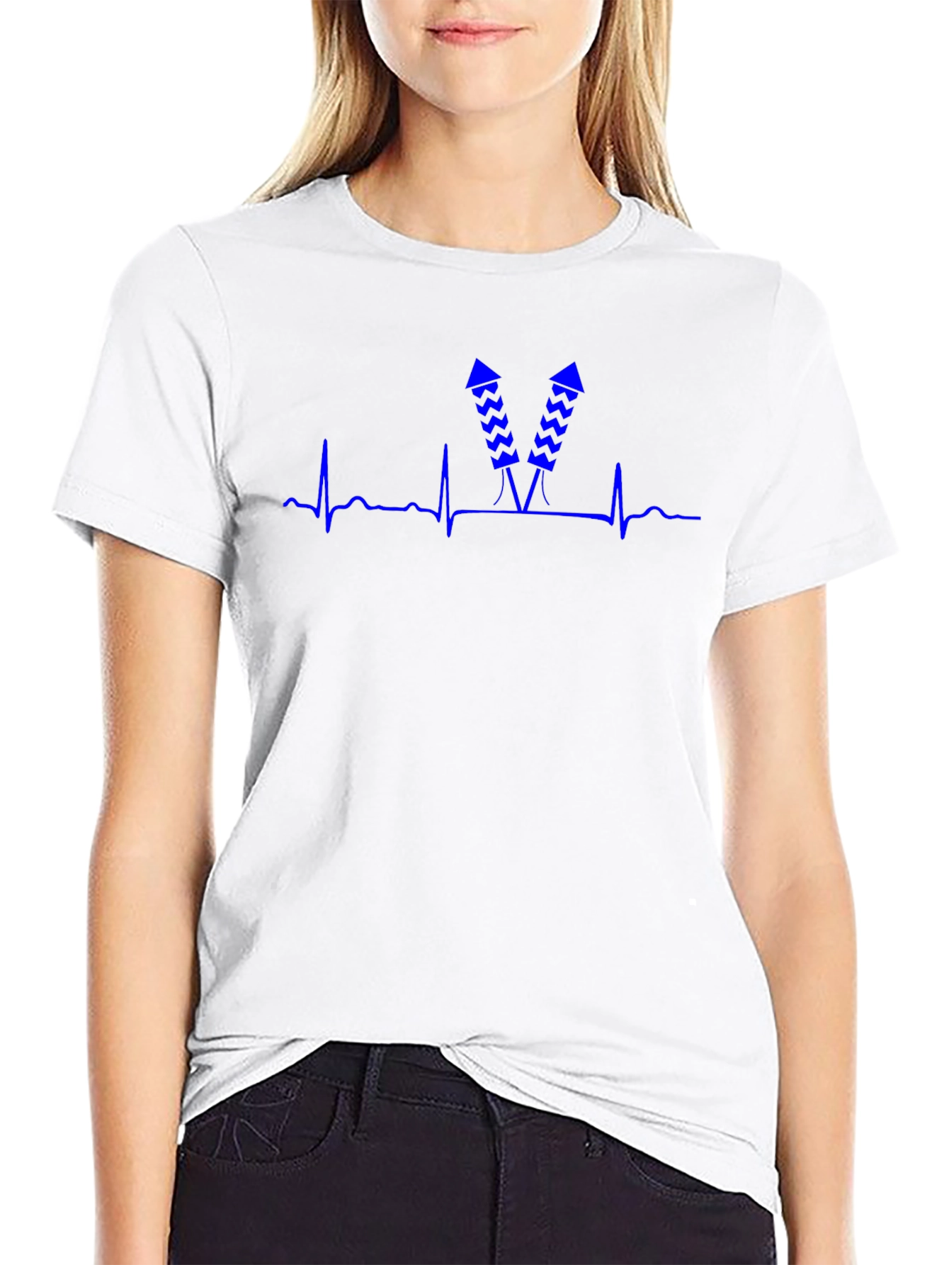 Heartbeat Fireworks T-Shirt - Black - 9