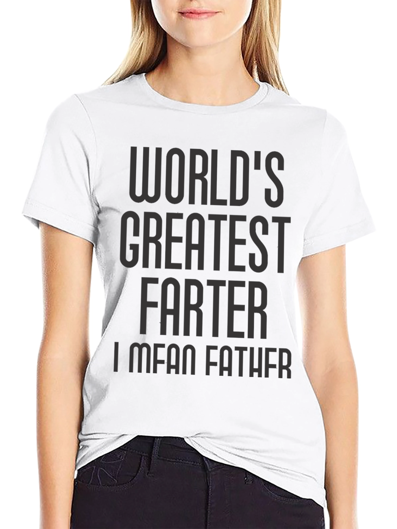 Black World's Greatest Farter I Mean Father T-Shirt view 9