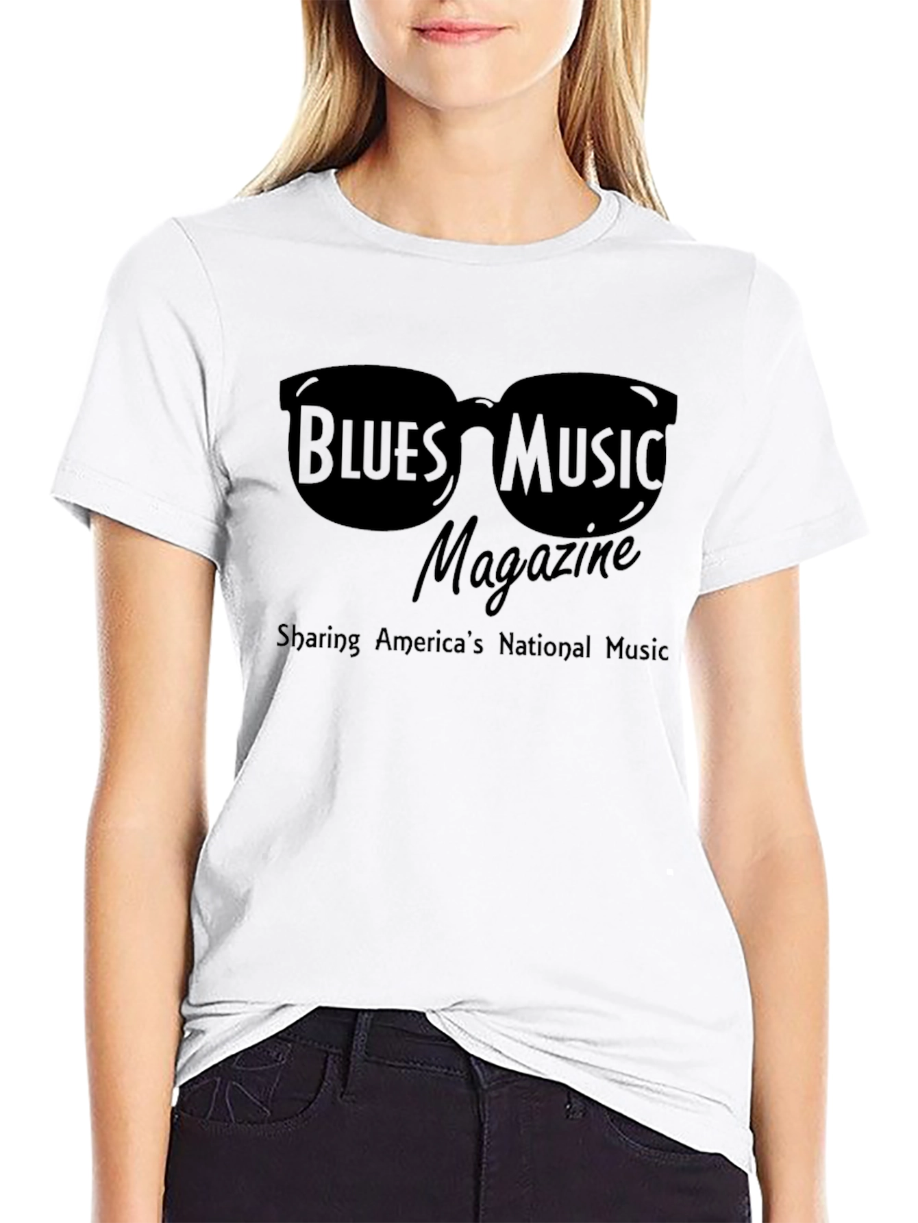 Black Blues Music Magazine Black T-Shirt view 9
