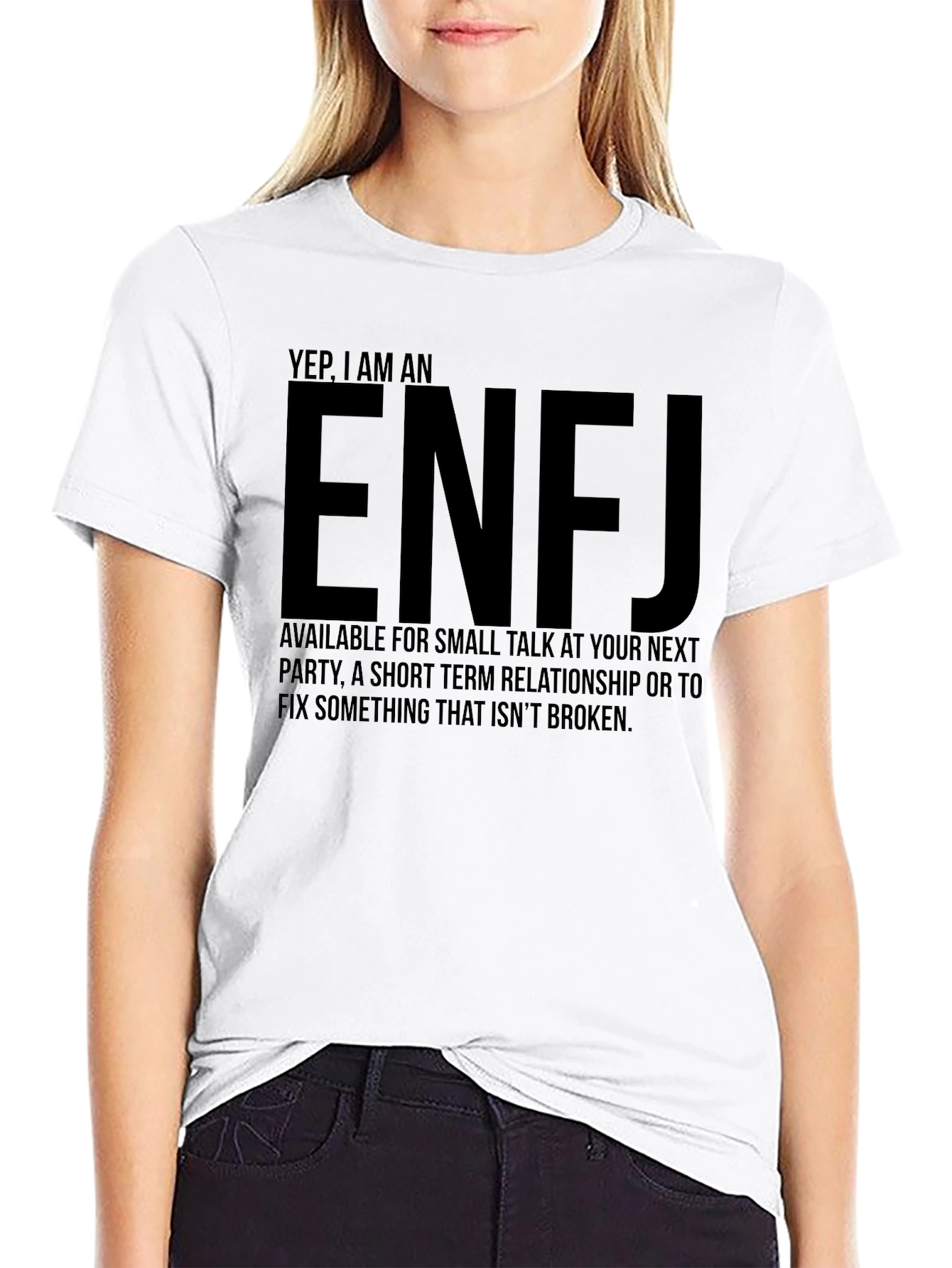 Black ENFJ Personality T-Shirt - Introvert Gift view 9