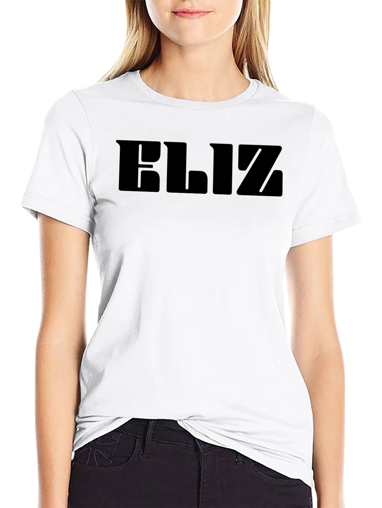 Black Men's Black "ELIZ" Graphic Tee - Casual Comfort view 9