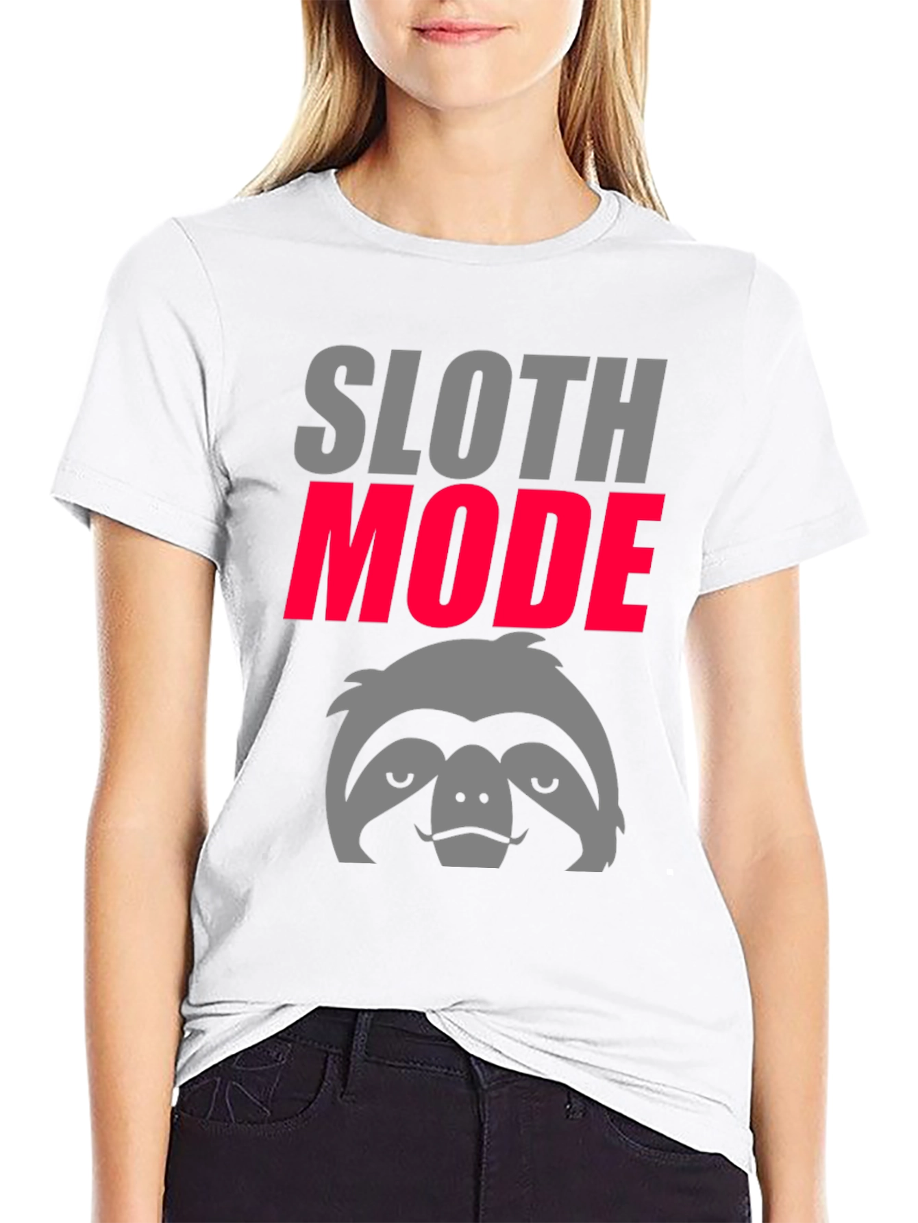 Black Sloth Mode Graphic Tee - Lazy Day Comfort view 9